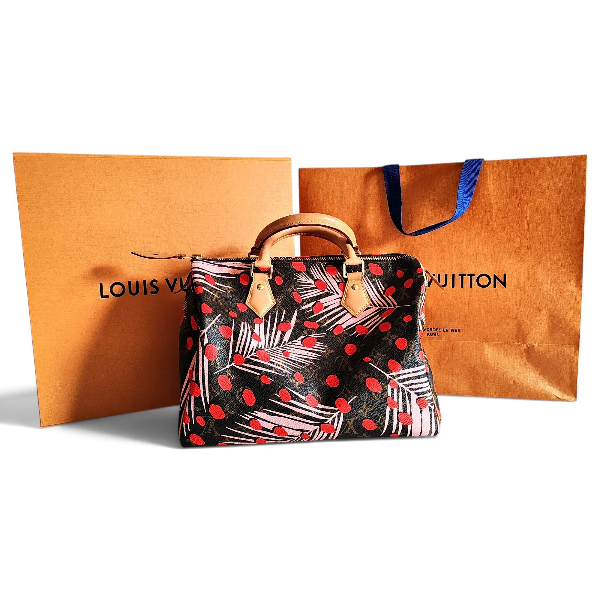 Speedy leather handbag