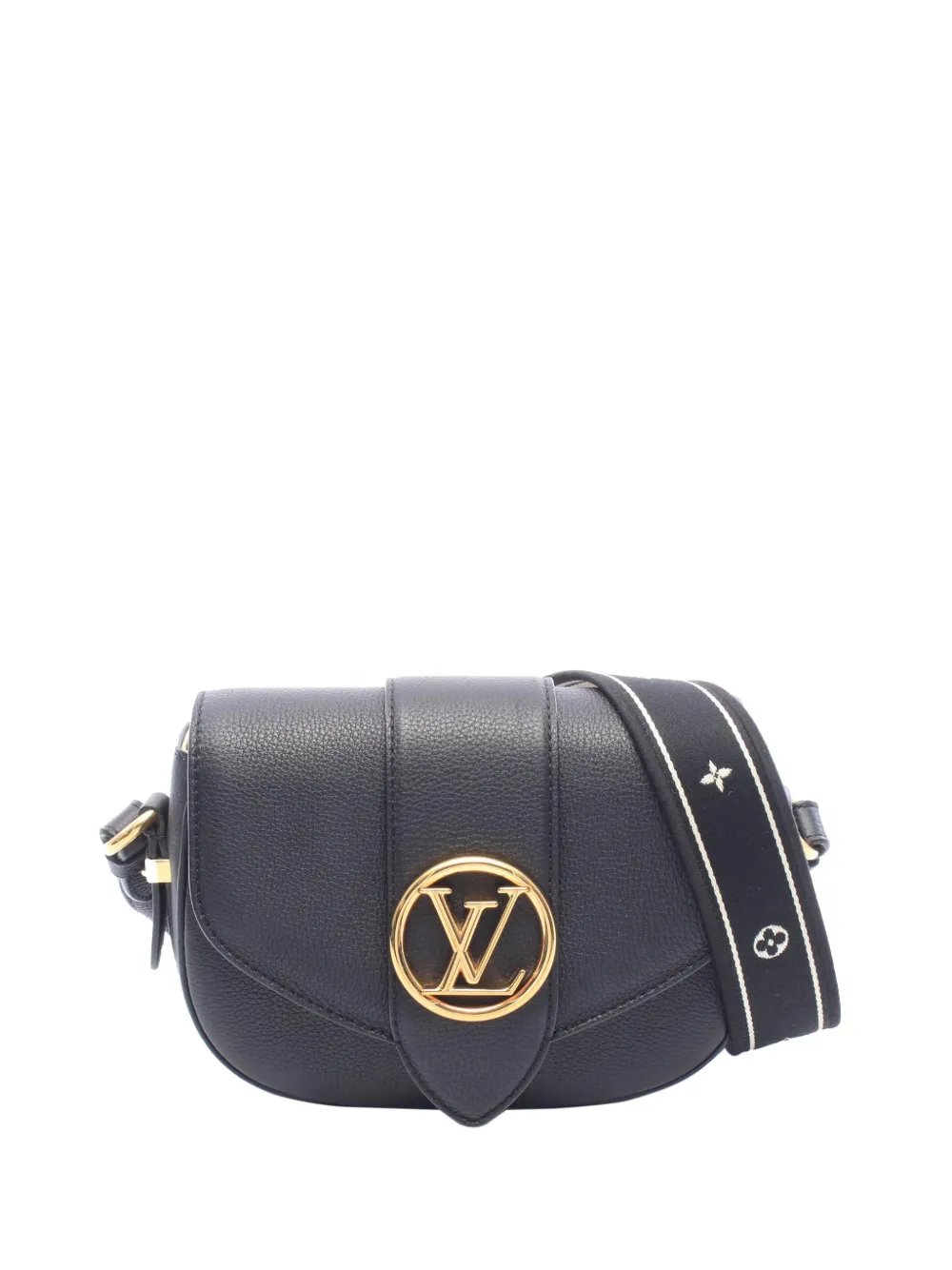 Louis Vuitton 2000-2026 Grained Calfskin LV Pont 9 Soft PM crossbody bag