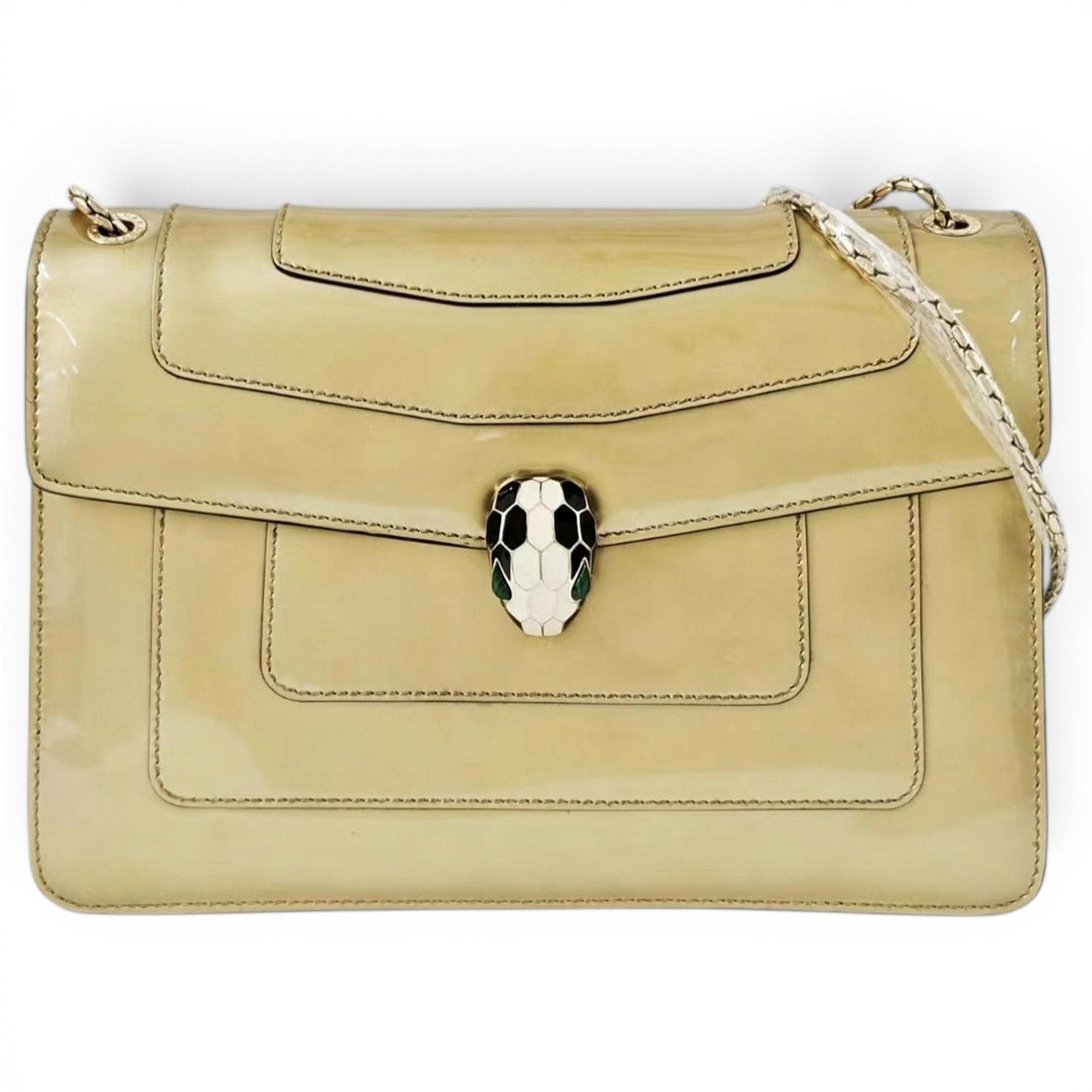 Bvlgari Serpenti leather handbag