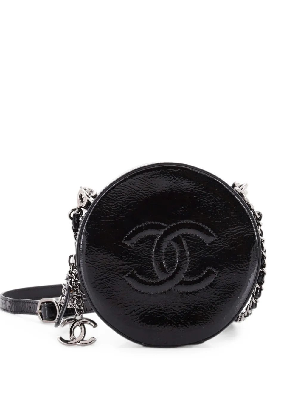 Round as Earth Patent crossbody bag