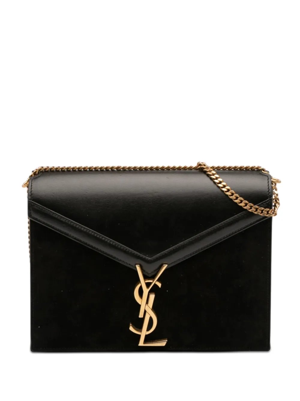 Saint Laurent 2020 Suede and Calfskin Monogram Cassandra Clasp Bag crossbody bag