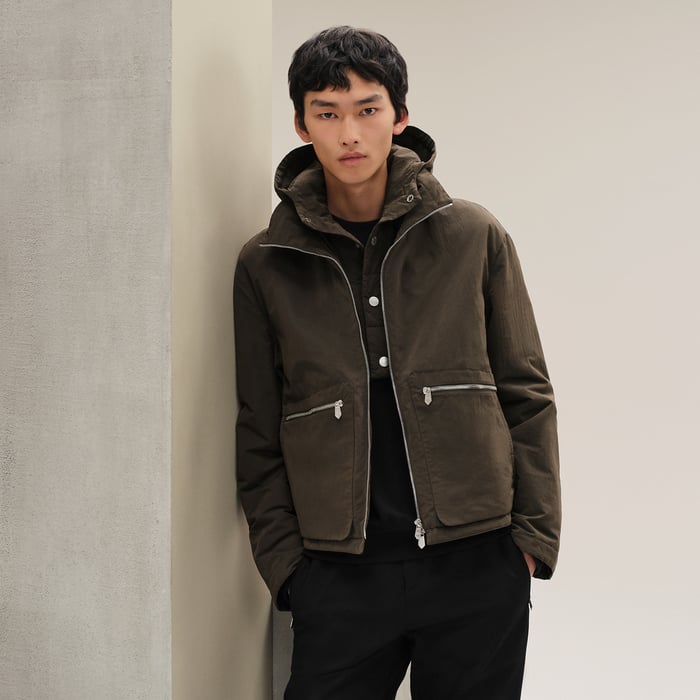 Café Jacket With Removable Hood