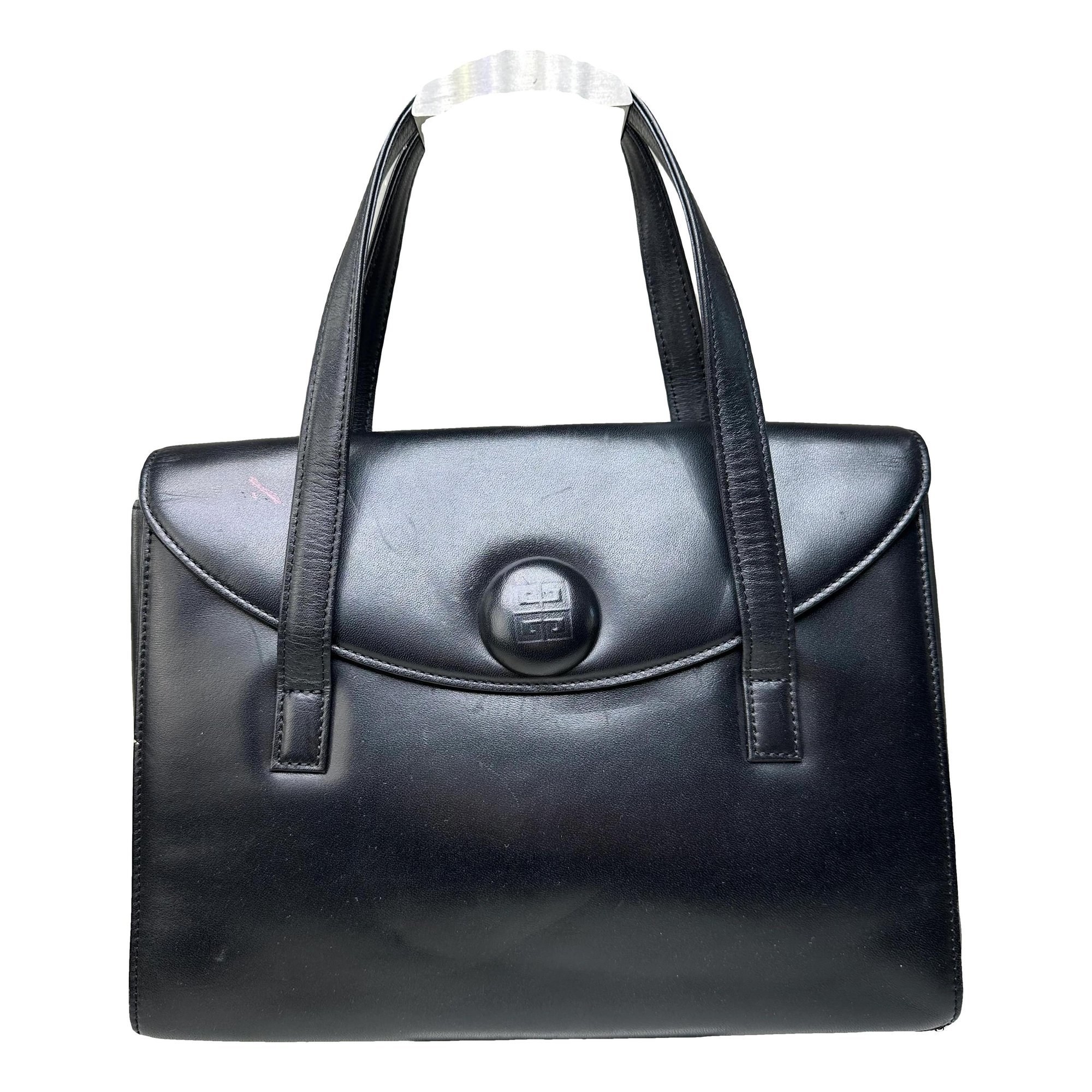 Bow Cut leather handbag