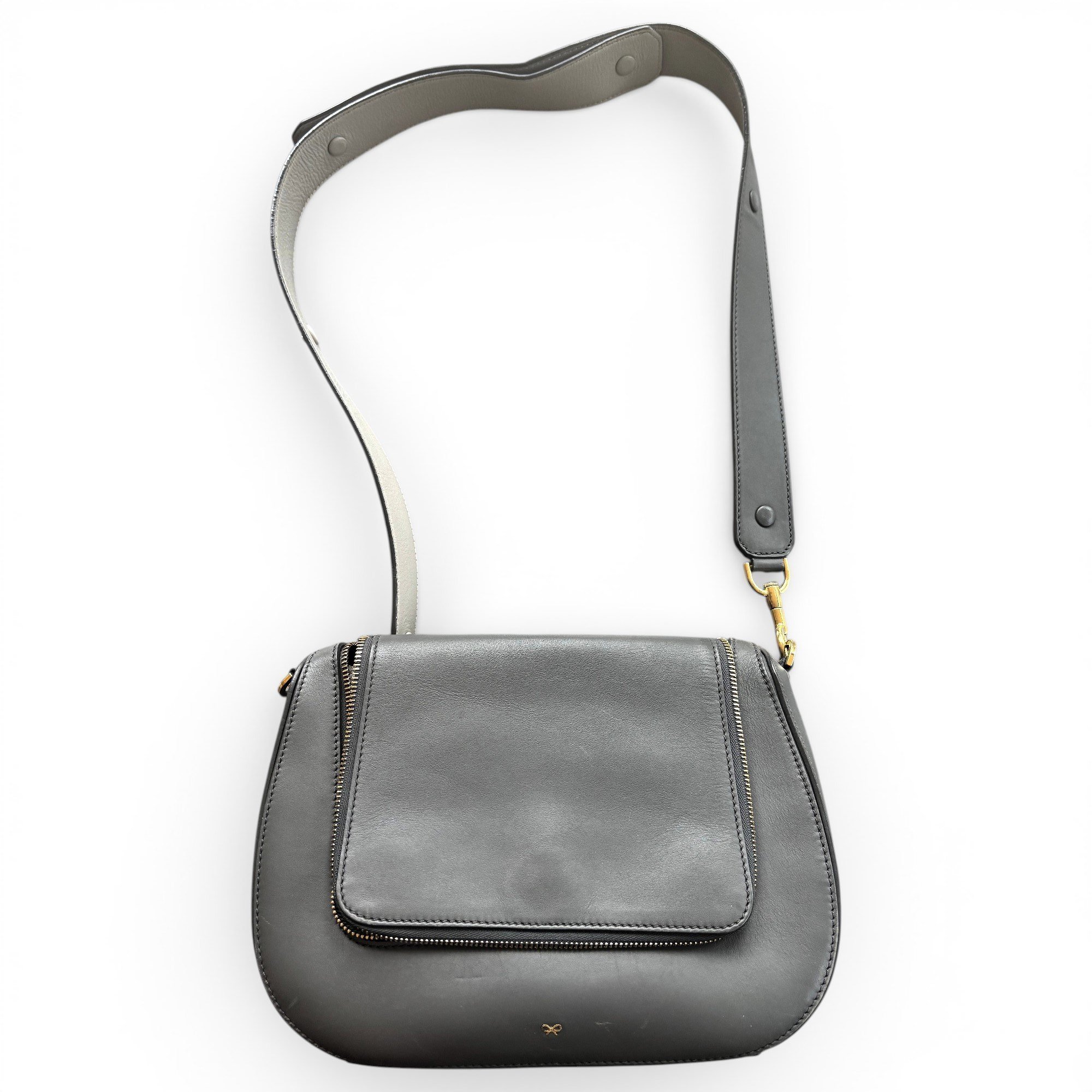 Maxi Zip leather handbag