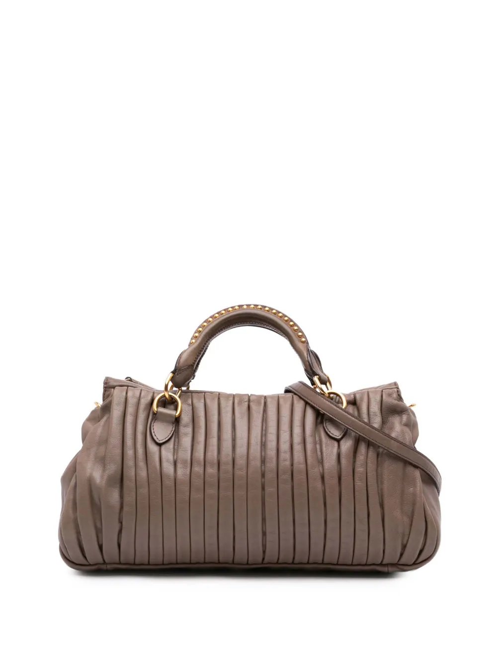 2010 Nappa Bosco Pleated satchel