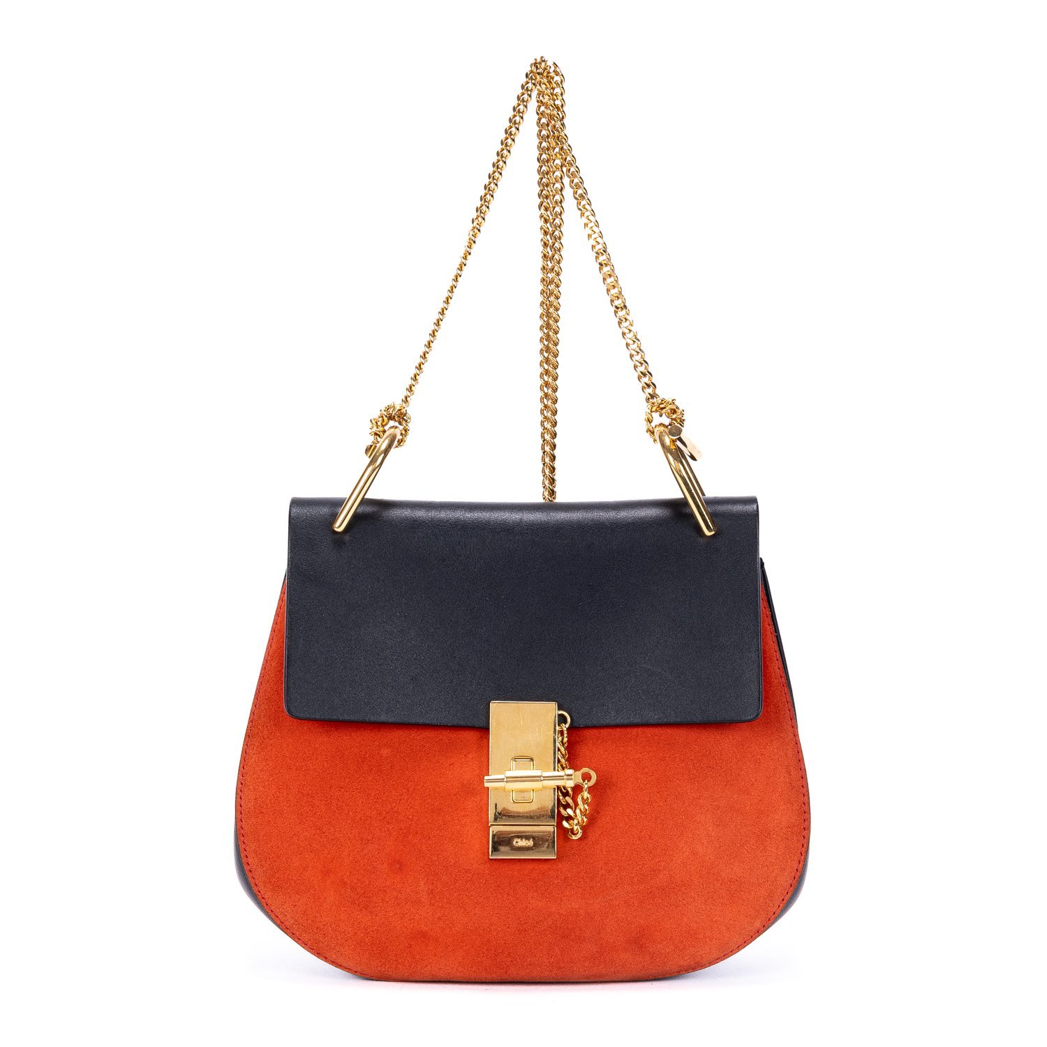 Drew leather handbag