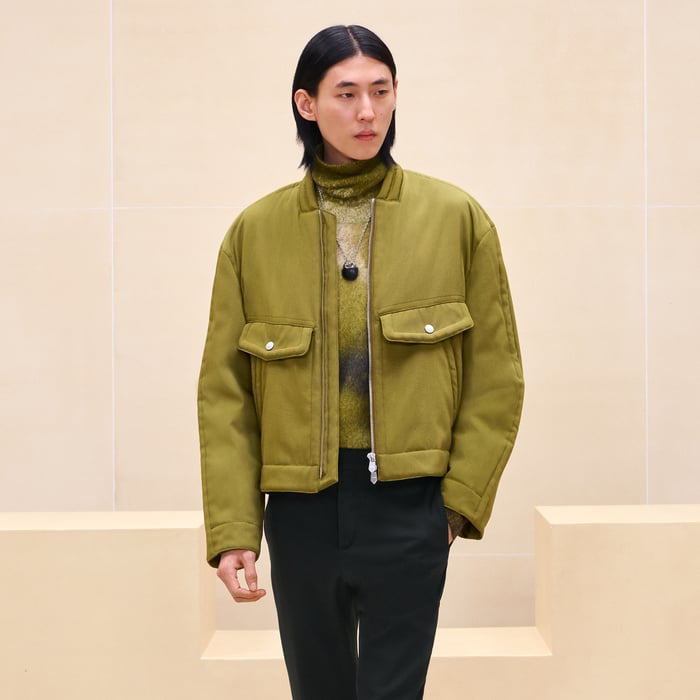 Anis Straight Cut Jacket With Bridle Detail
