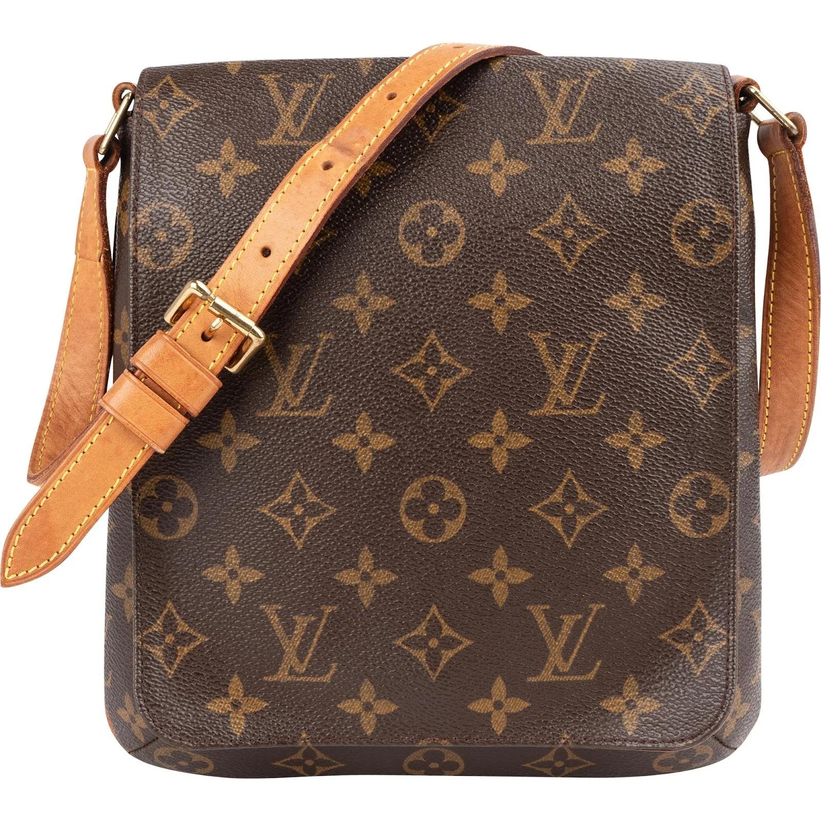 Musette leather handbag