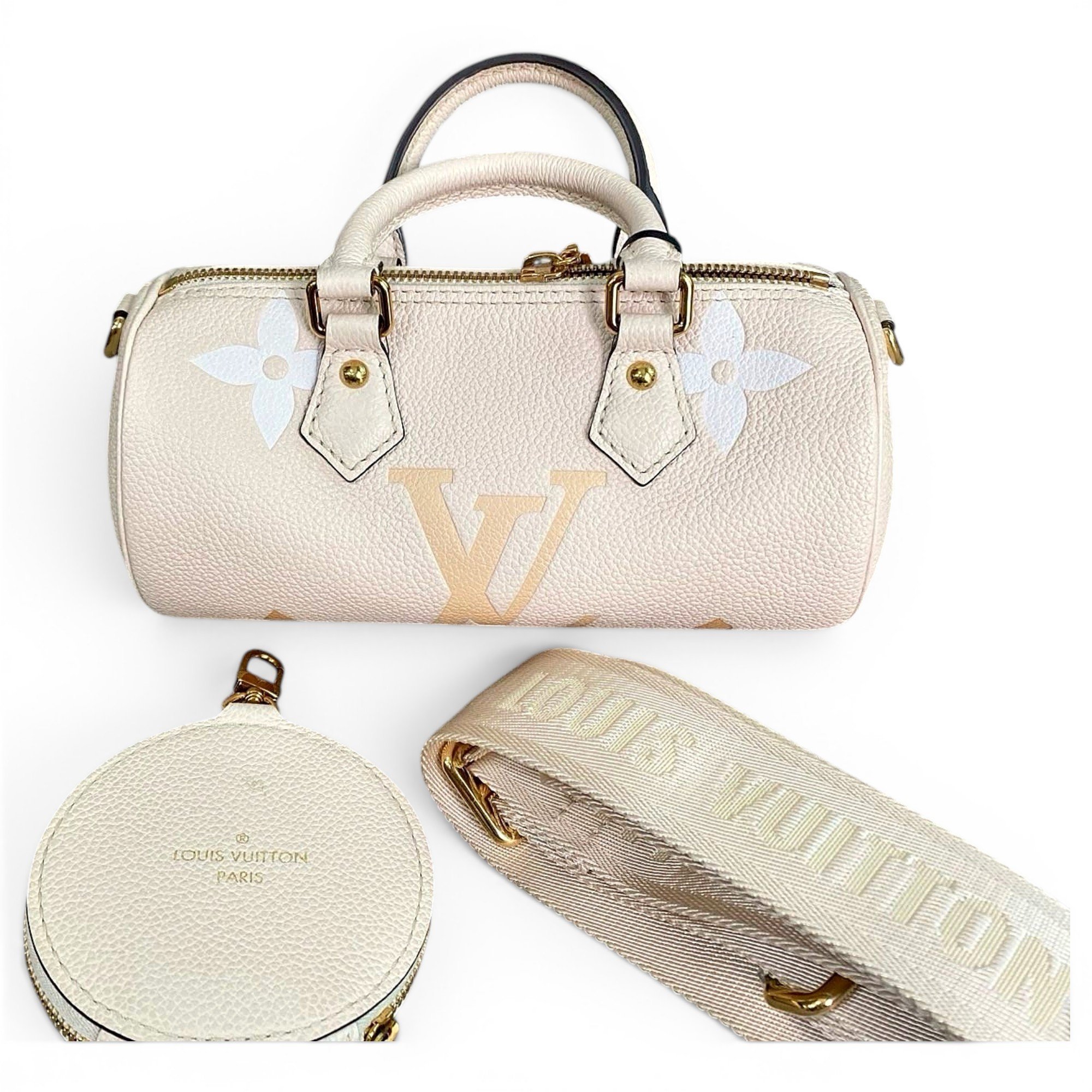 Papillon BB leather handbag