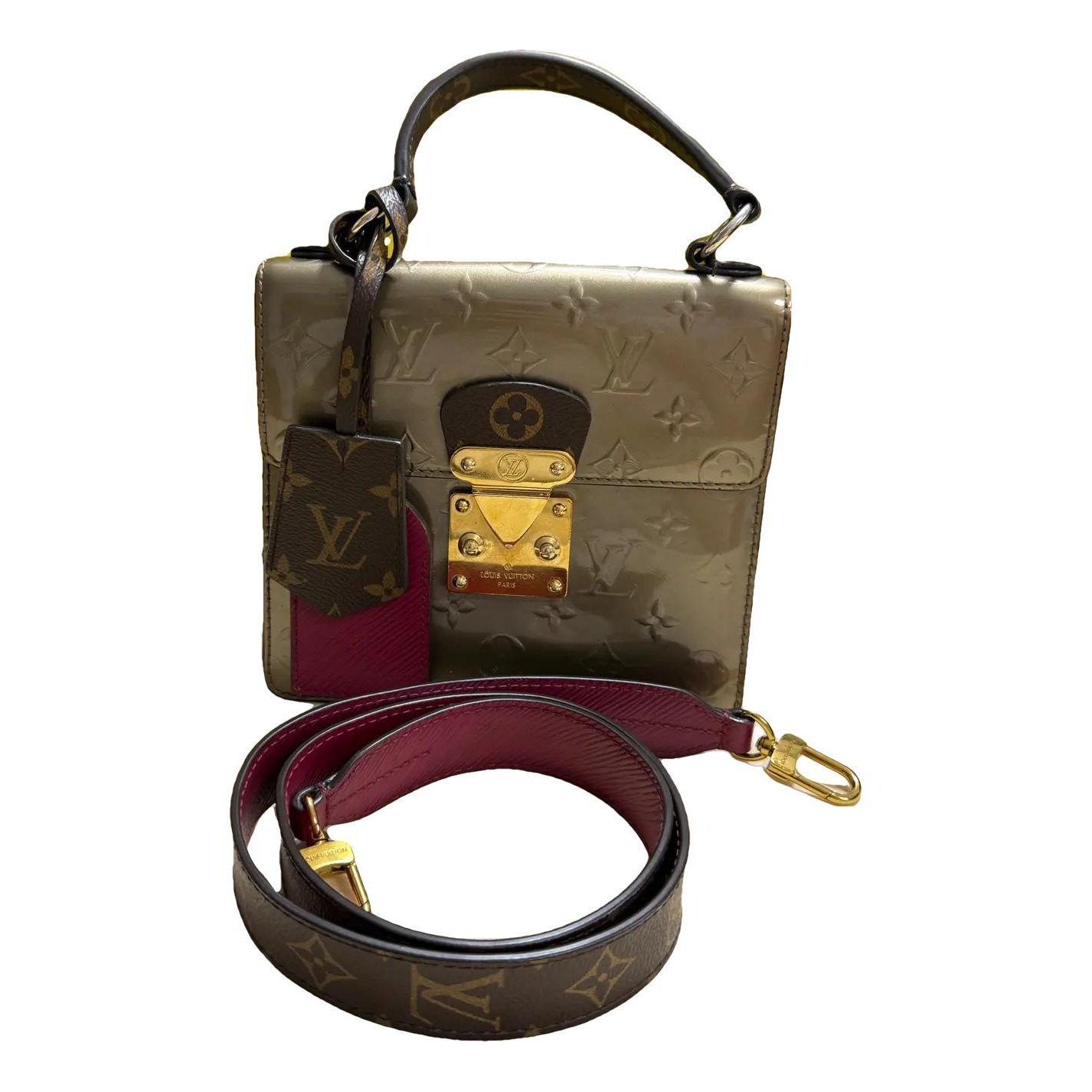 Spring street patent leather handbag