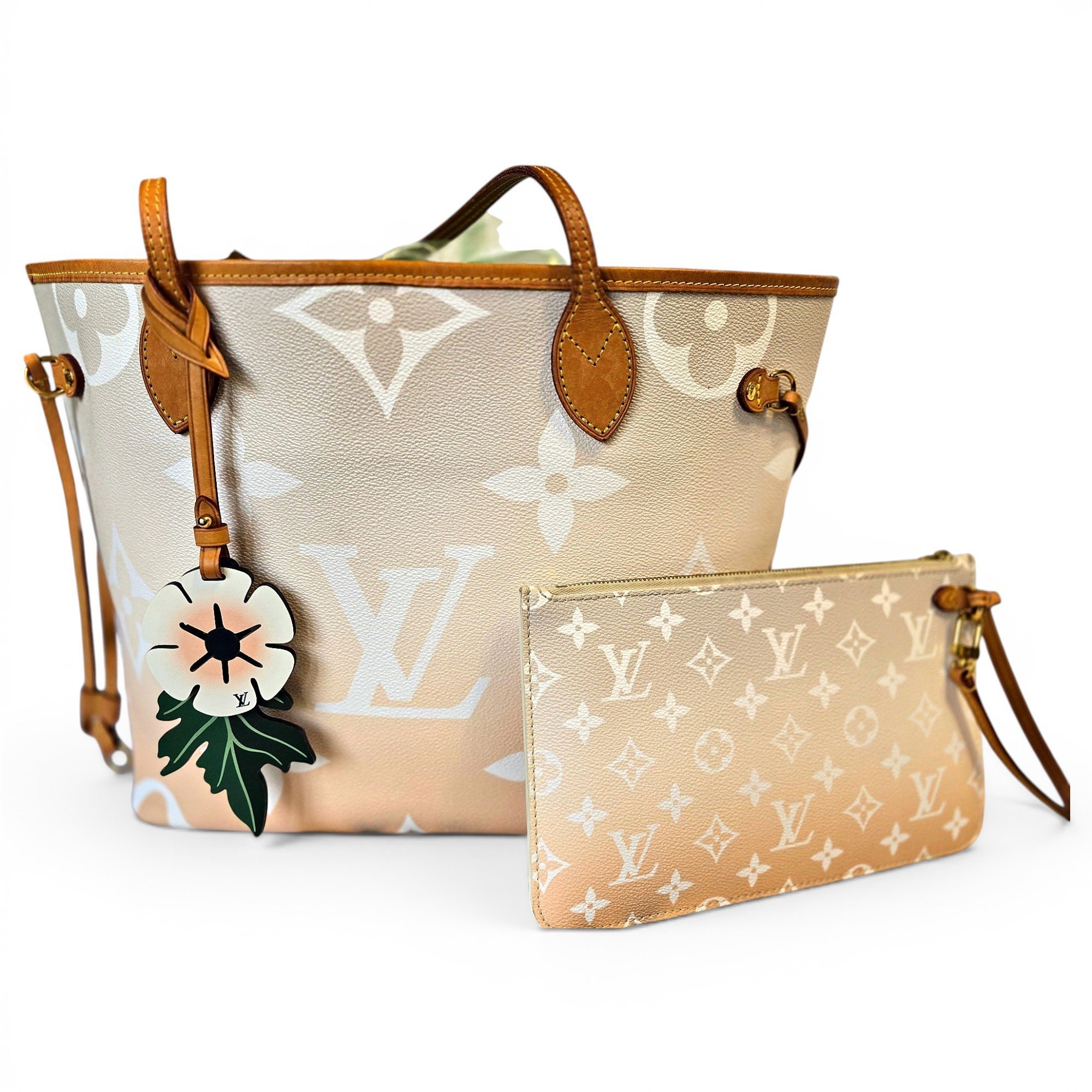 Neverfull leather tote