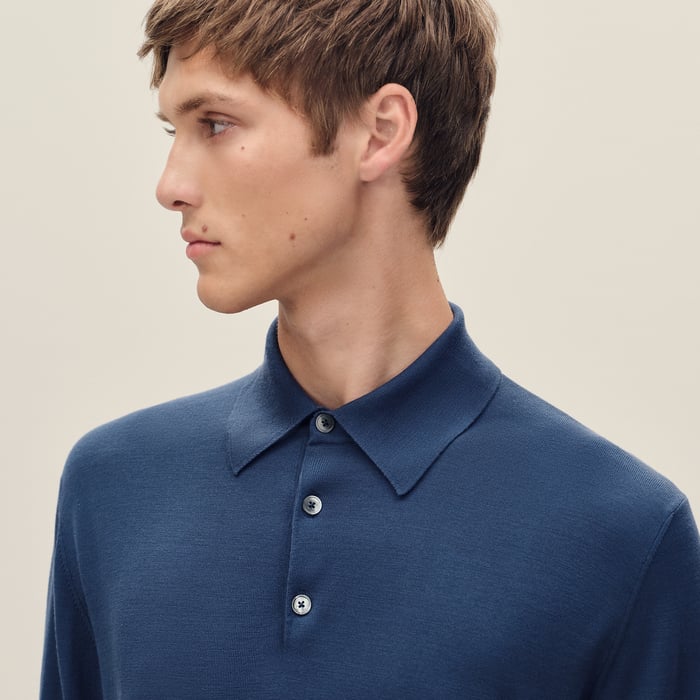 Indigo "Detail H" Polo Shirt