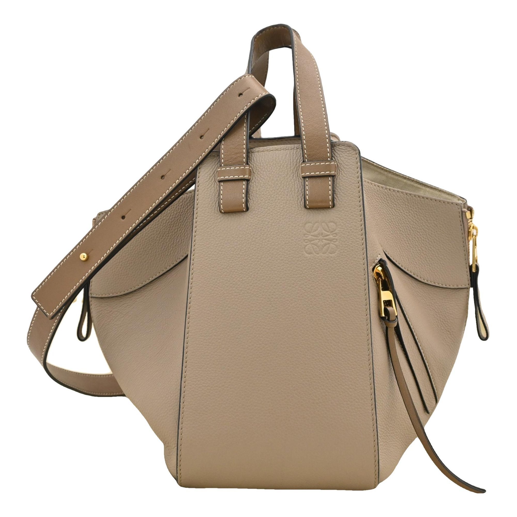 Hammock leather handbag
