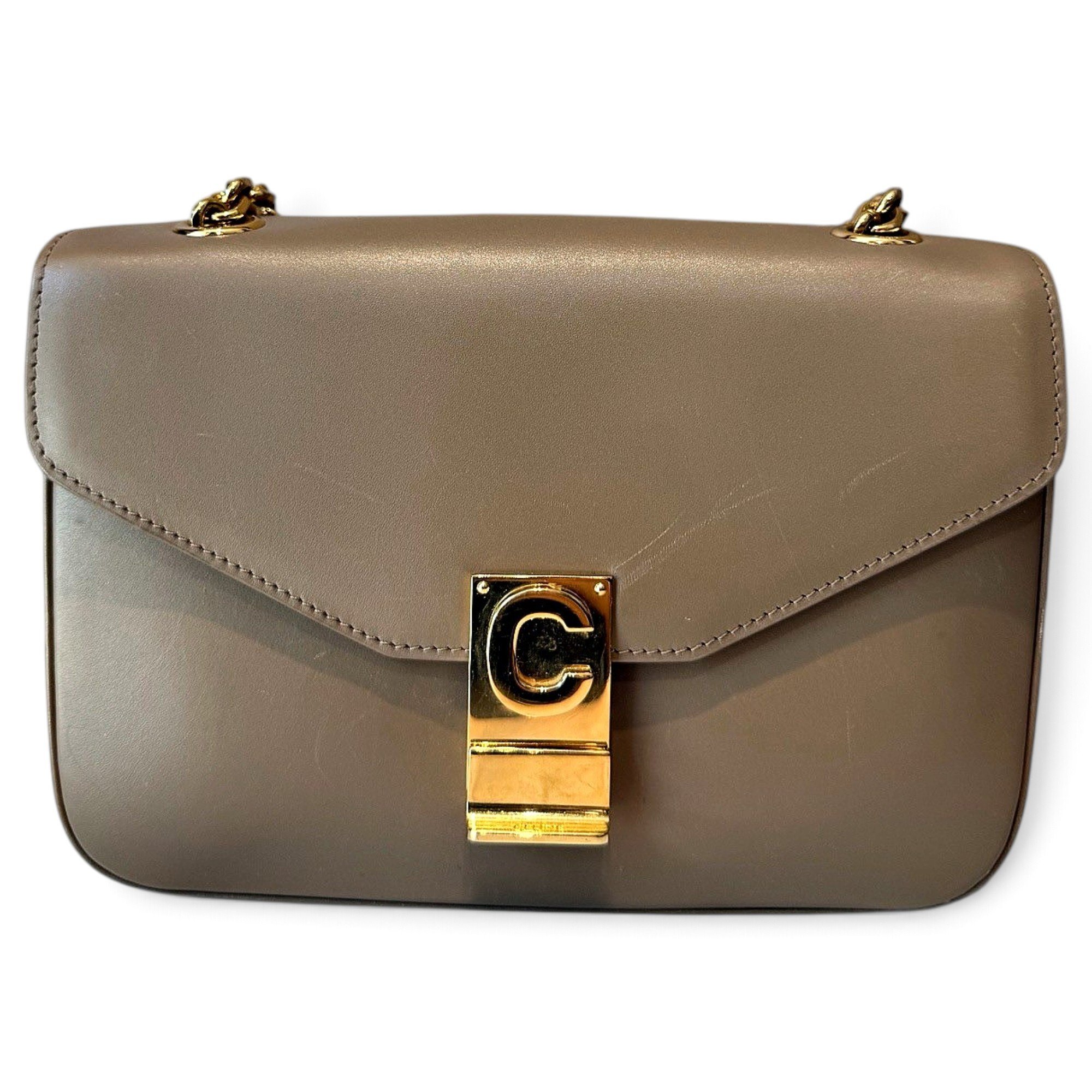 C bag leather handbag