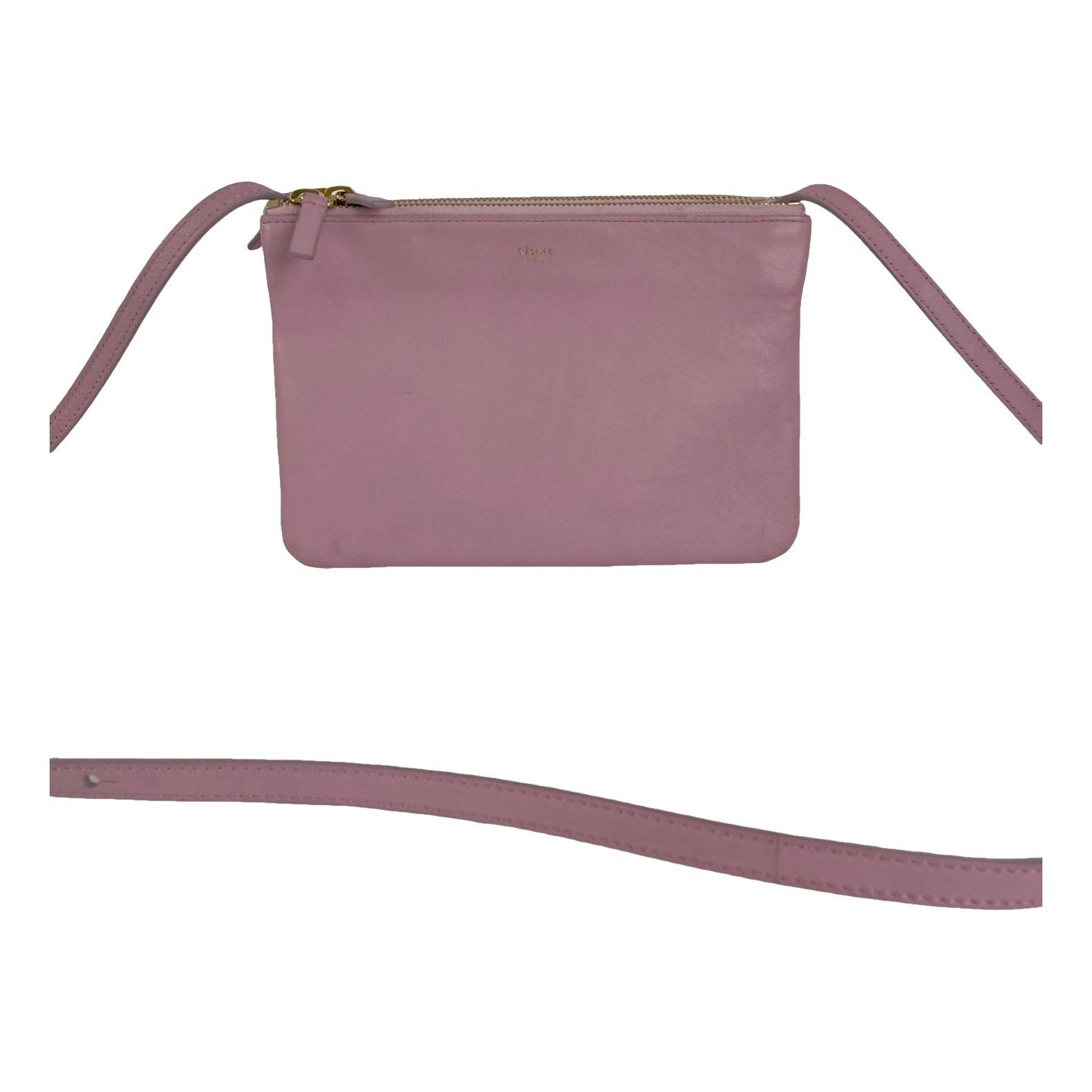 Trio leather crossbody bag