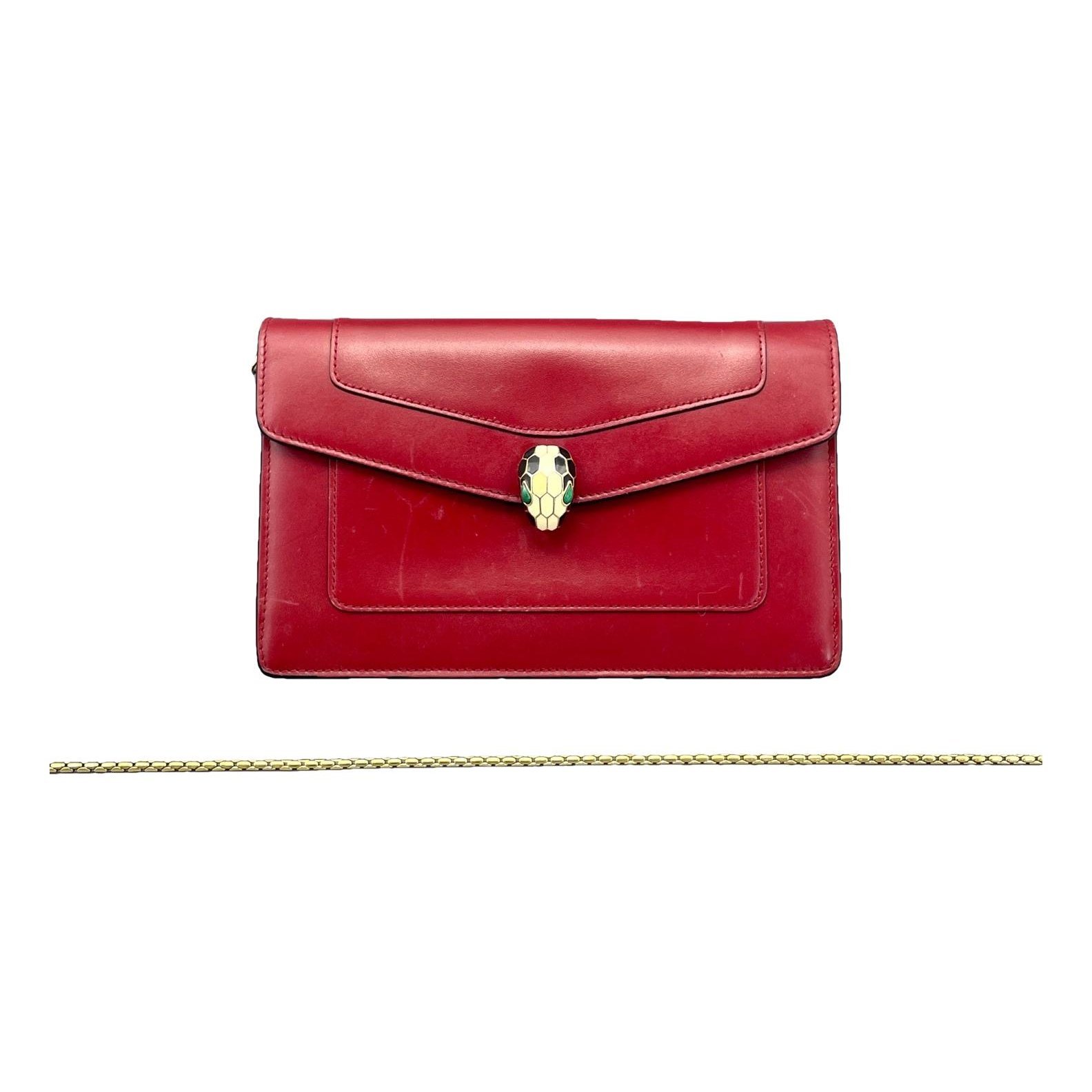 Serpenti leather handbag
