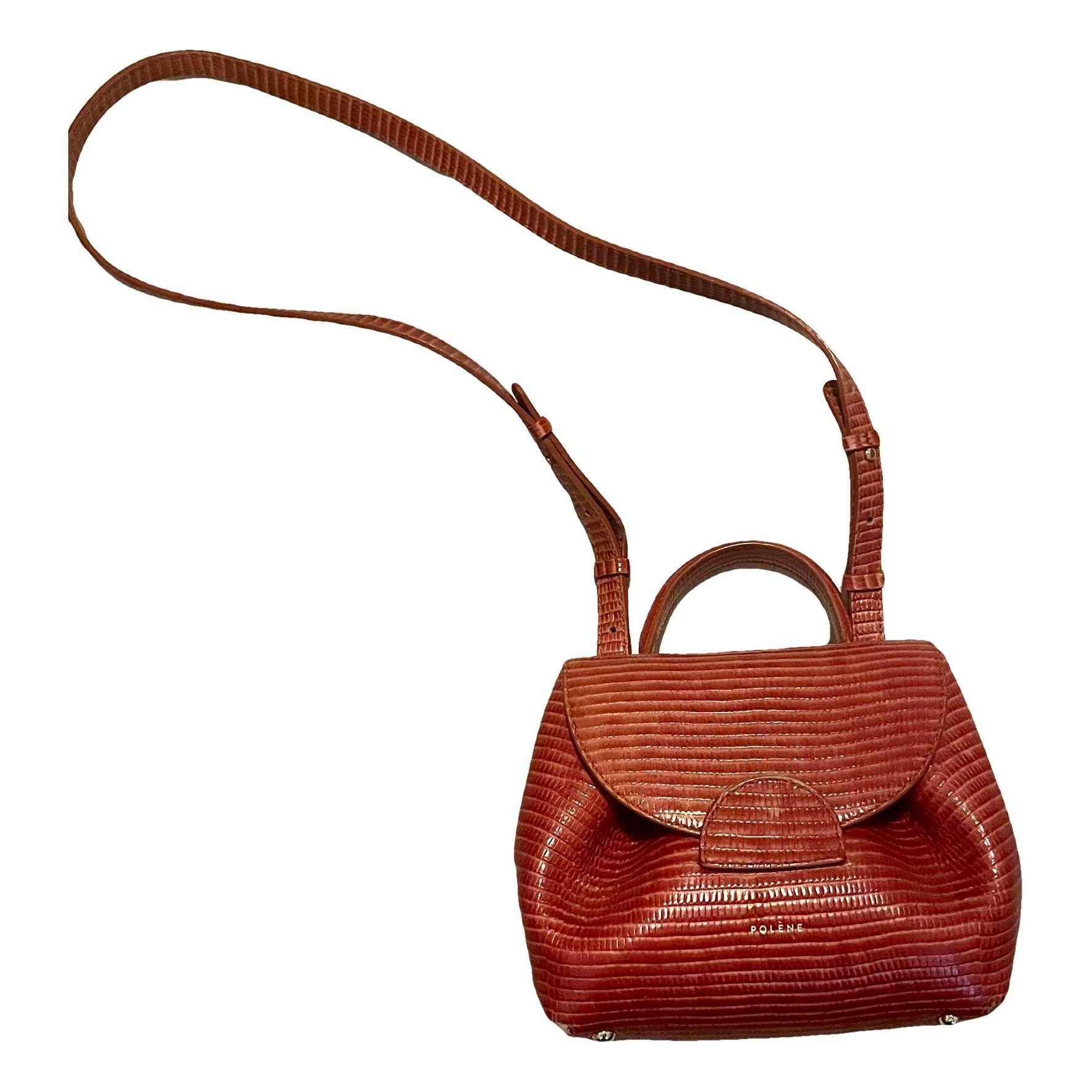 Polene Numéro un nano leather crossbody bag