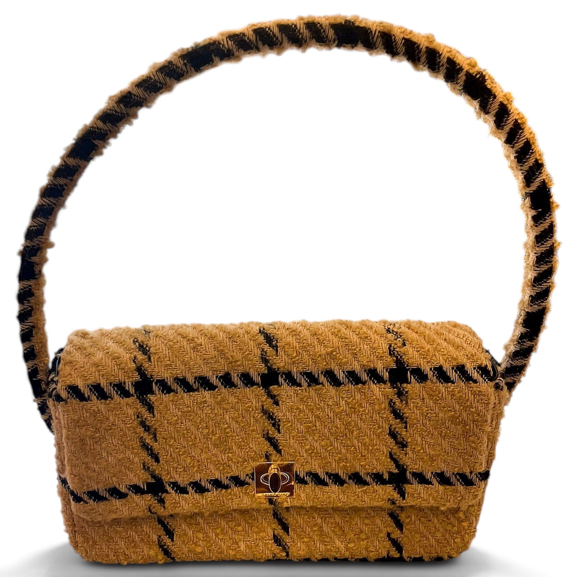 Anine Bing Tweed clutch bag