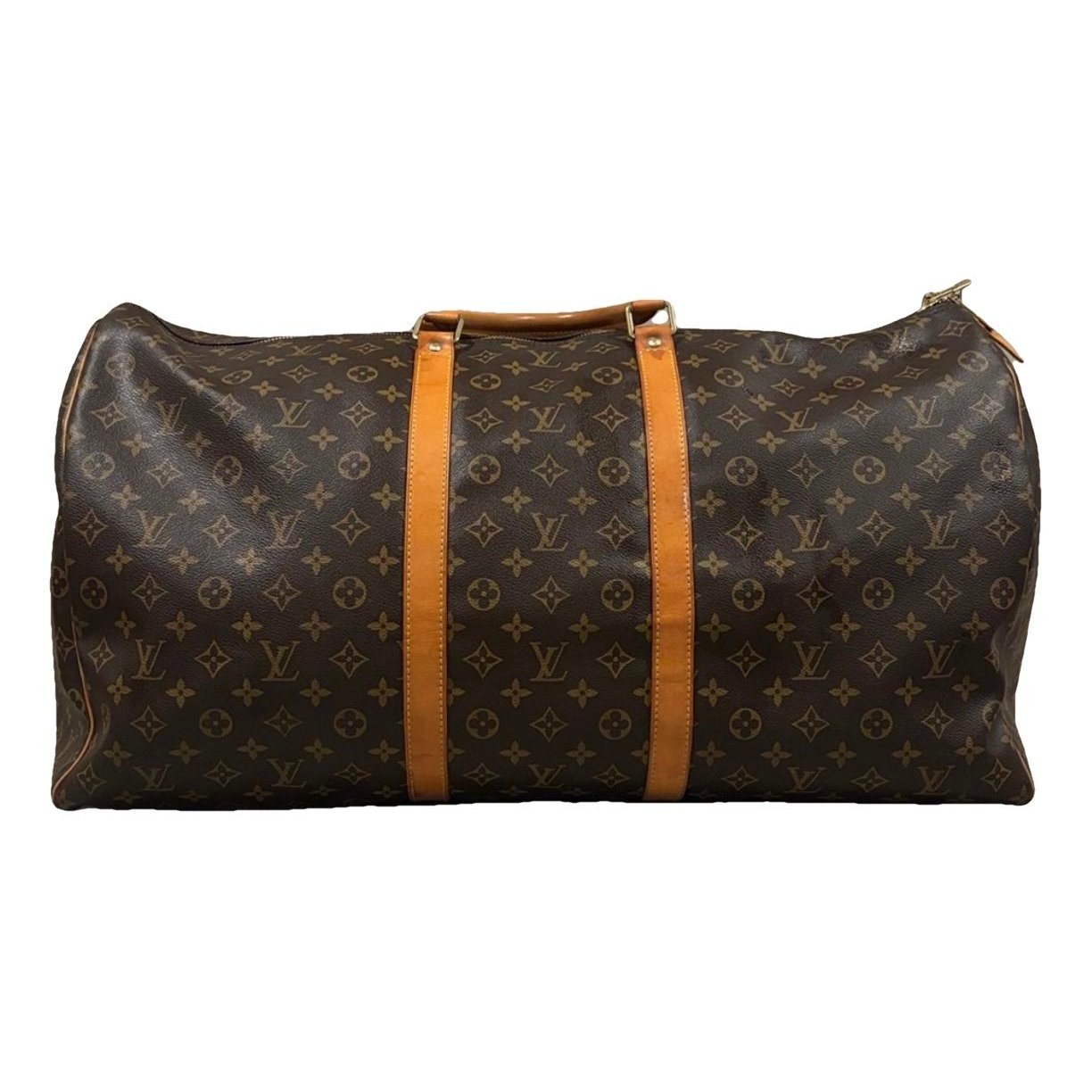 Keepall leather travel bag