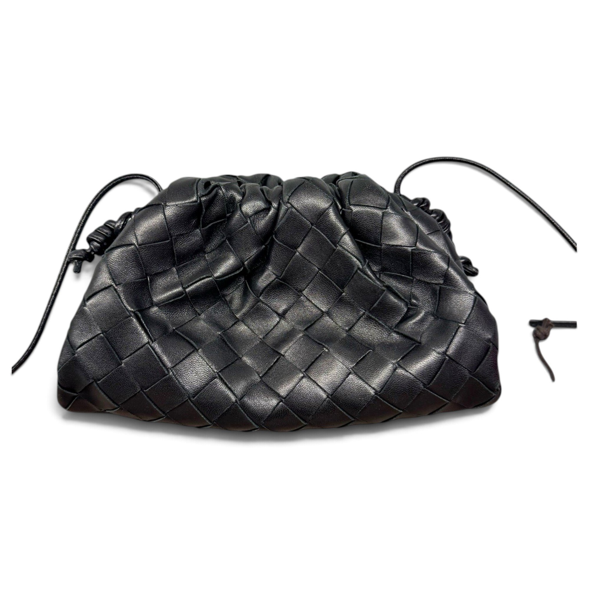 Pouch leather clutch bag