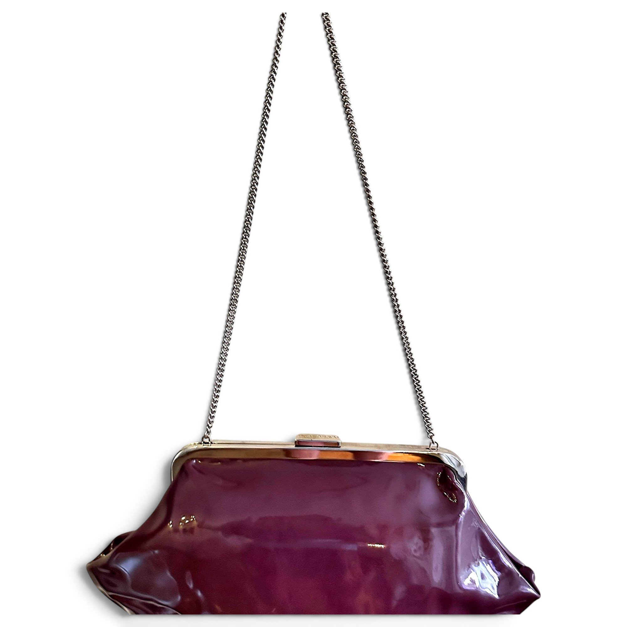 Patent leather handbag