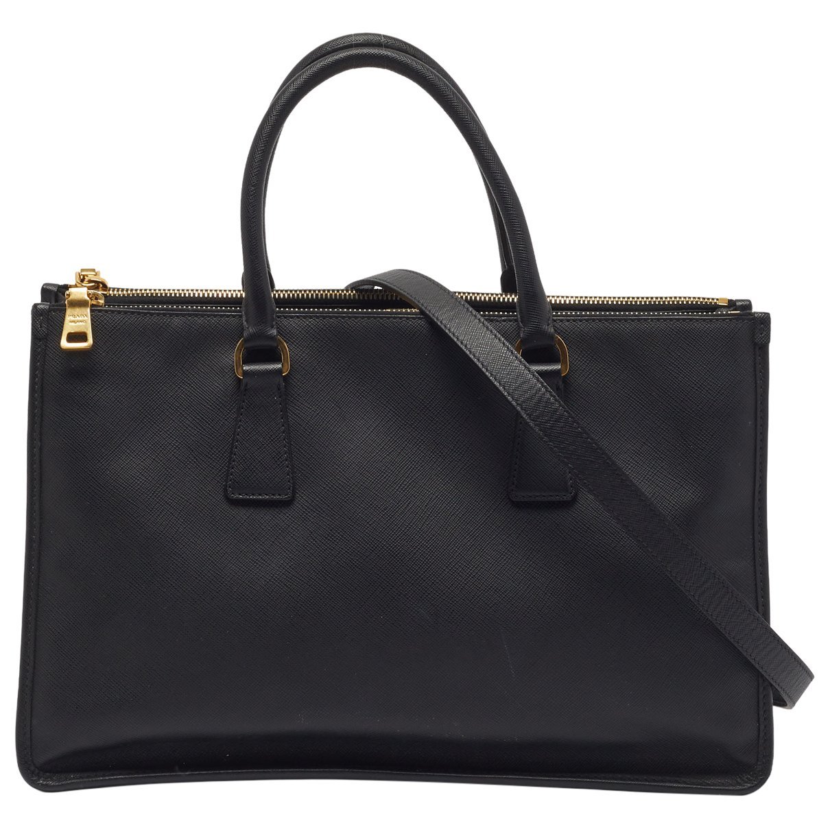 Double leather tote