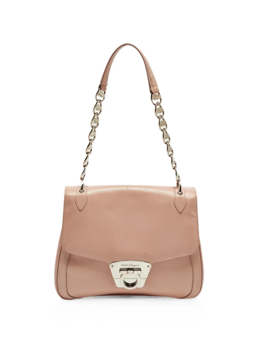 Gancini flap shoulder bag