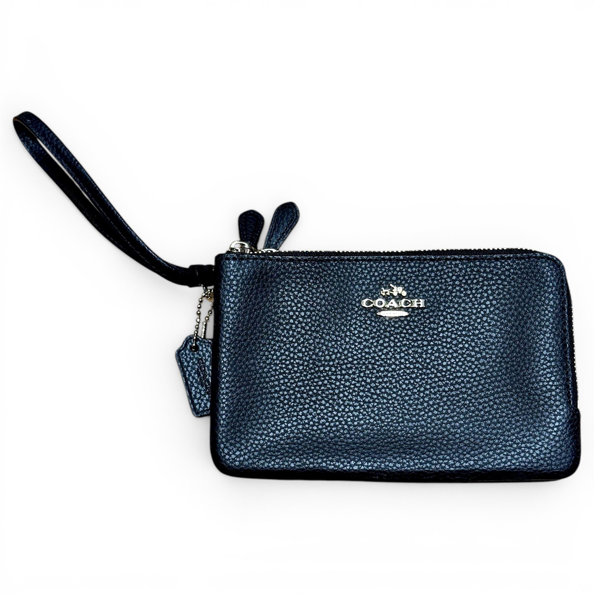 Leather clutch bag