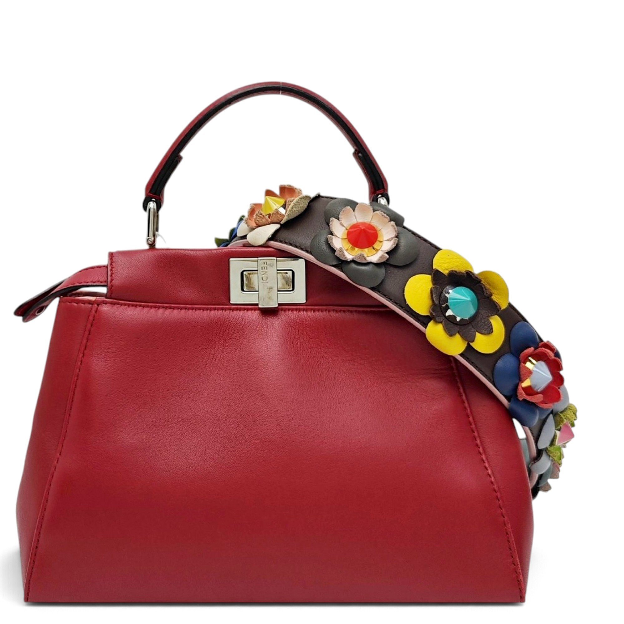 Peekaboo leather handbag