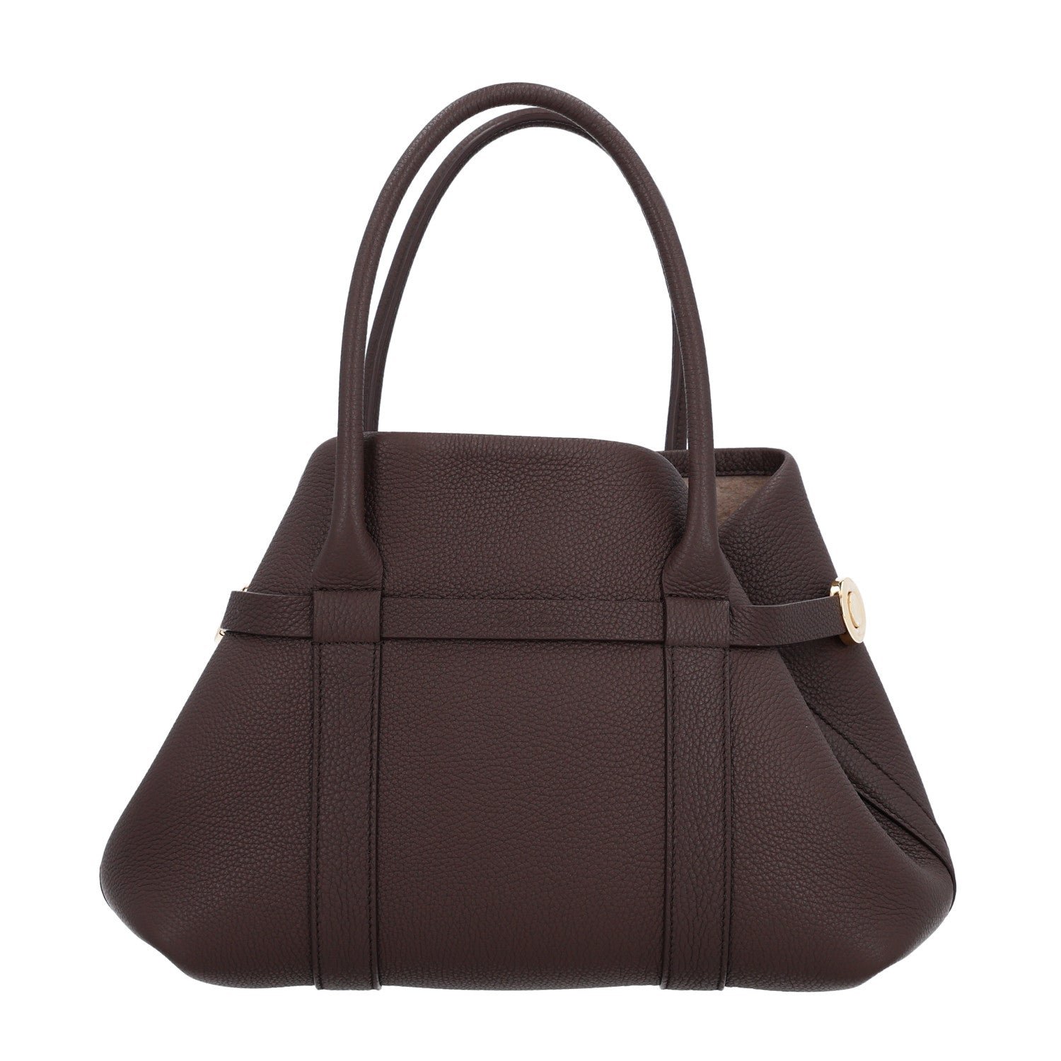 Loro Piana Loro Piana Grained Calfskin Small Ghiera Shopper Tote Brown