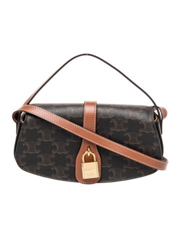 Triomphe Canvas Calfskin Tabou Clutch on Strap 2023