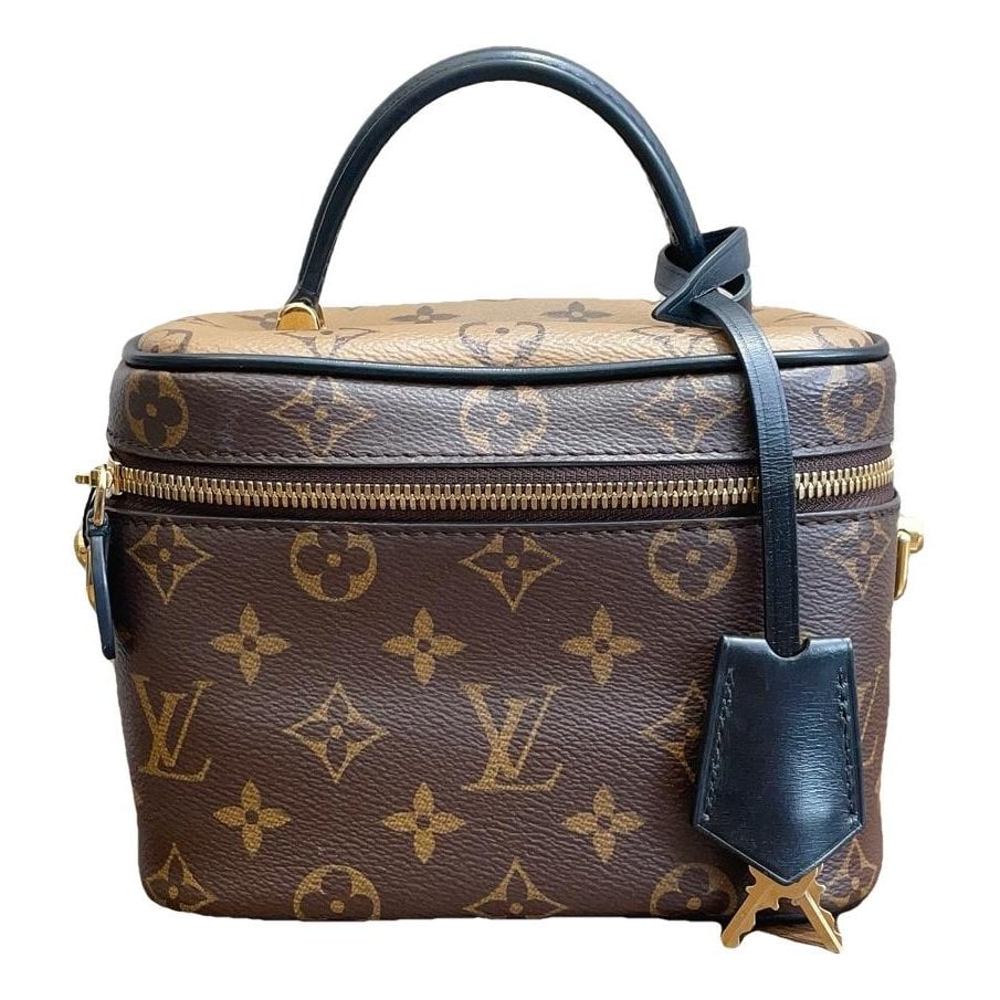 Vanity leather handbag