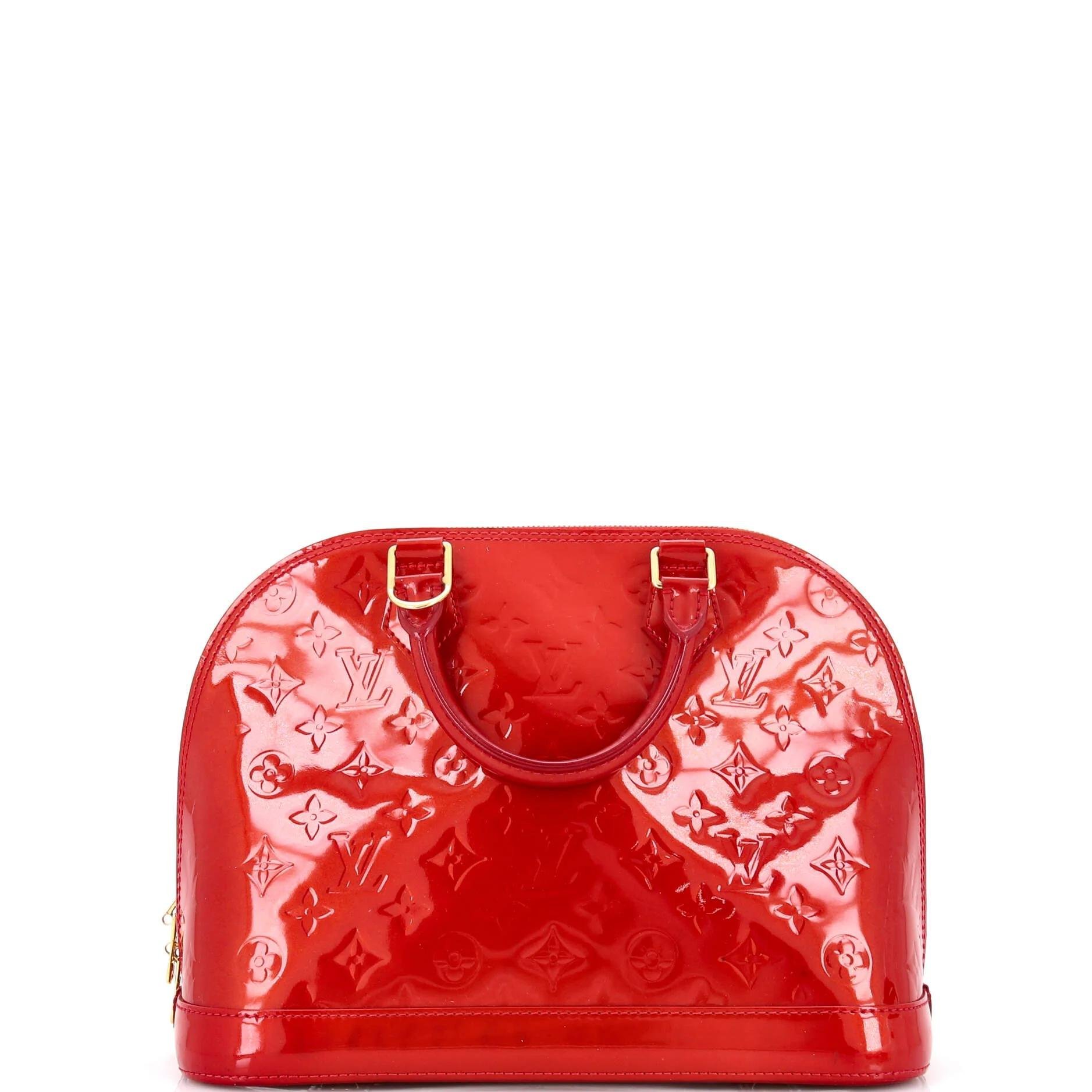 Patent leather handbag