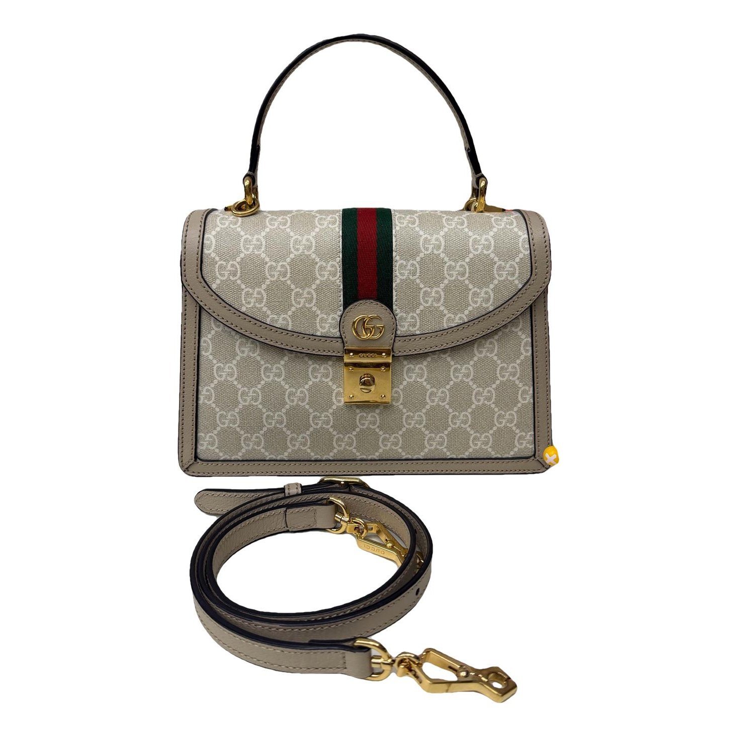 Ophidia Flap Top Handle cloth handbag