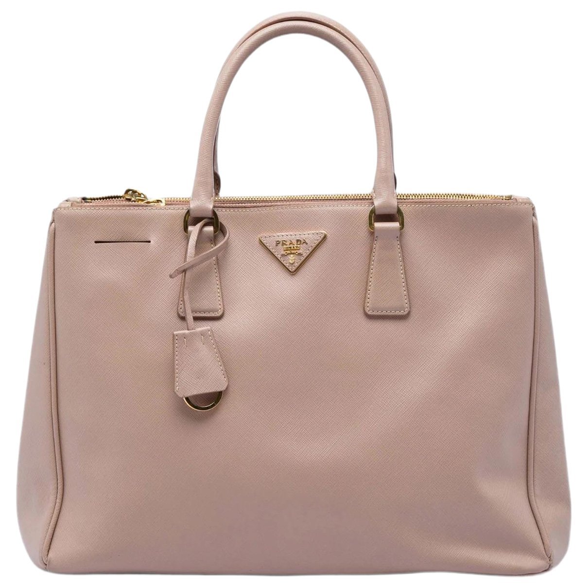 Double leather tote