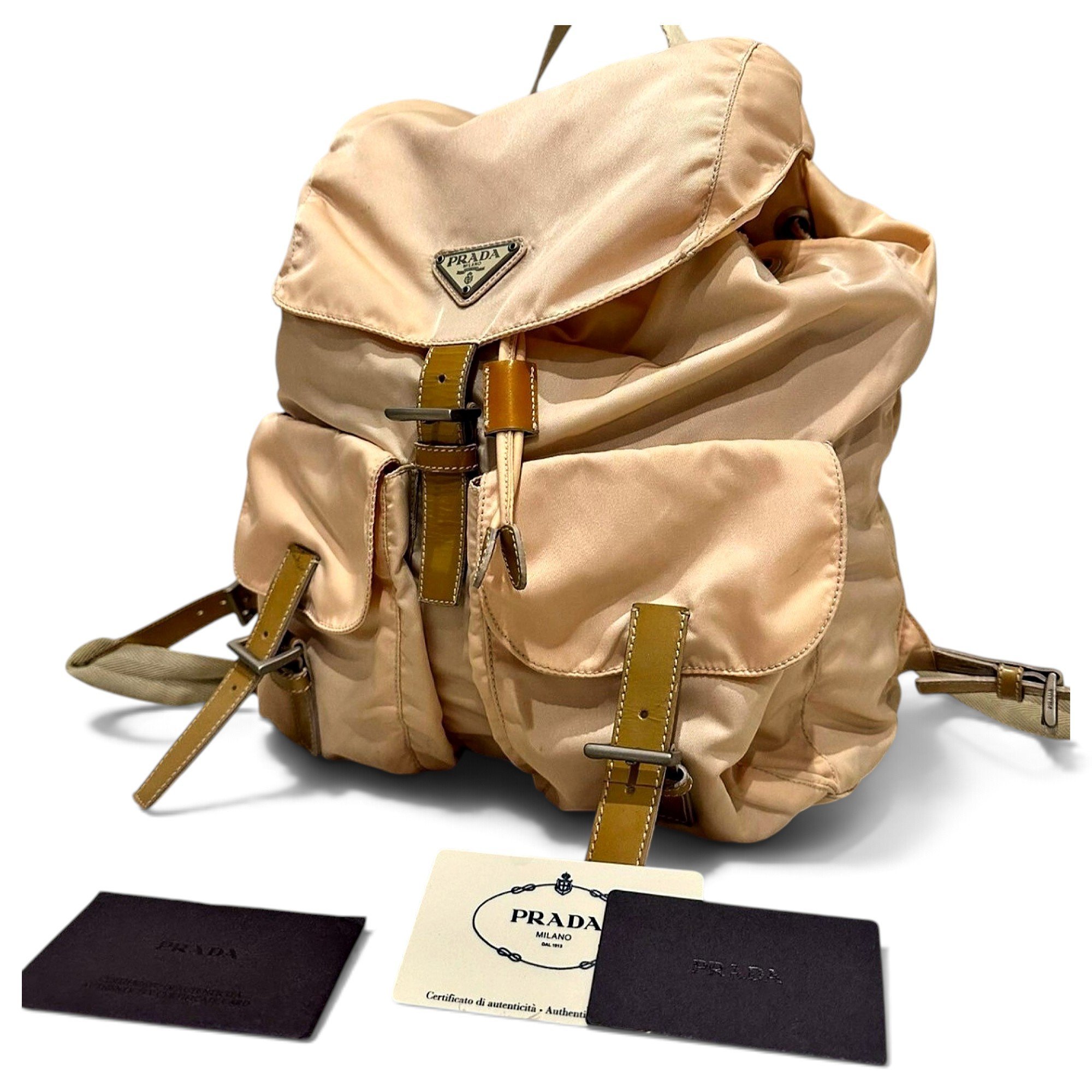 Re-Nylon cloth backpack
