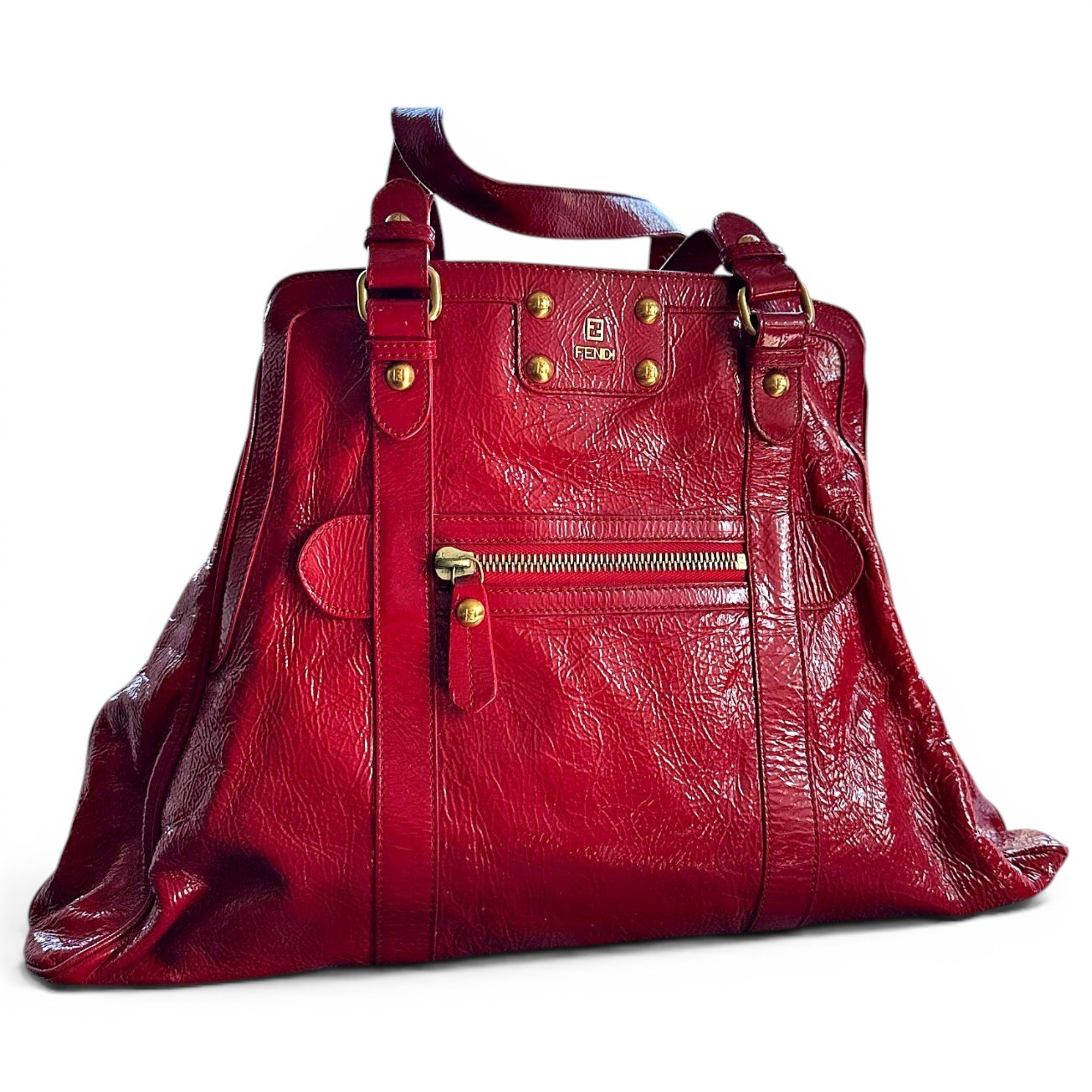 2Jours patent leather tote