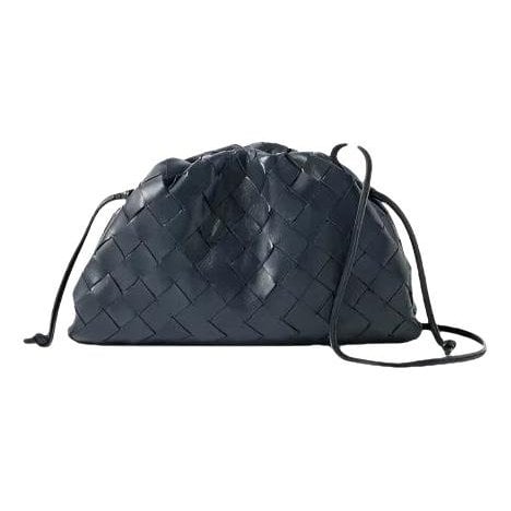 Pouch leather clutch bag
