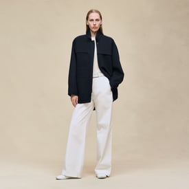 Short parka coat