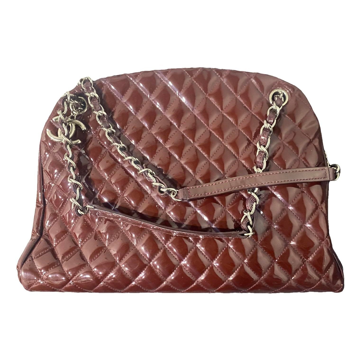 Mademoiselle patent leather handbag