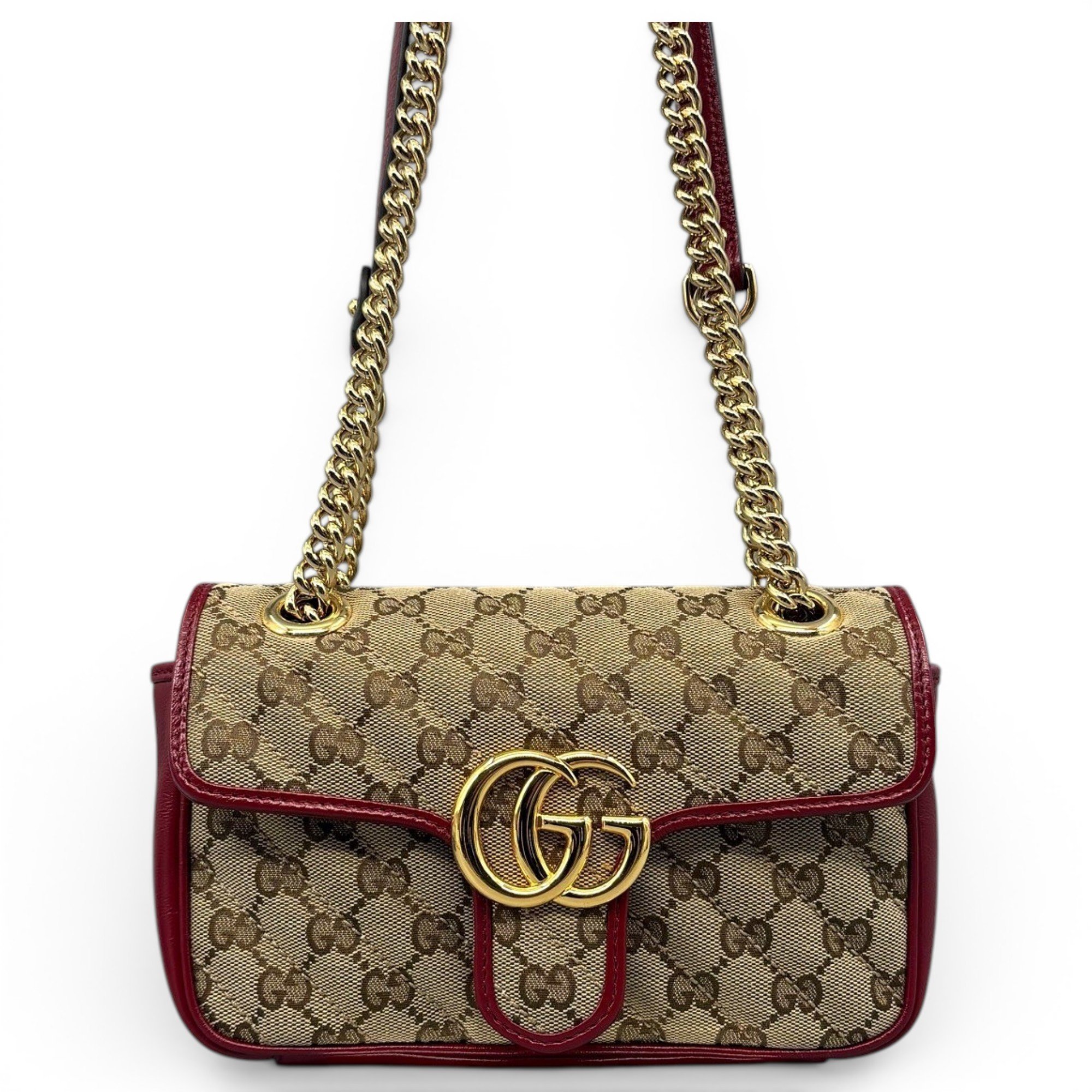 GG Marmont Flap leather handbag
