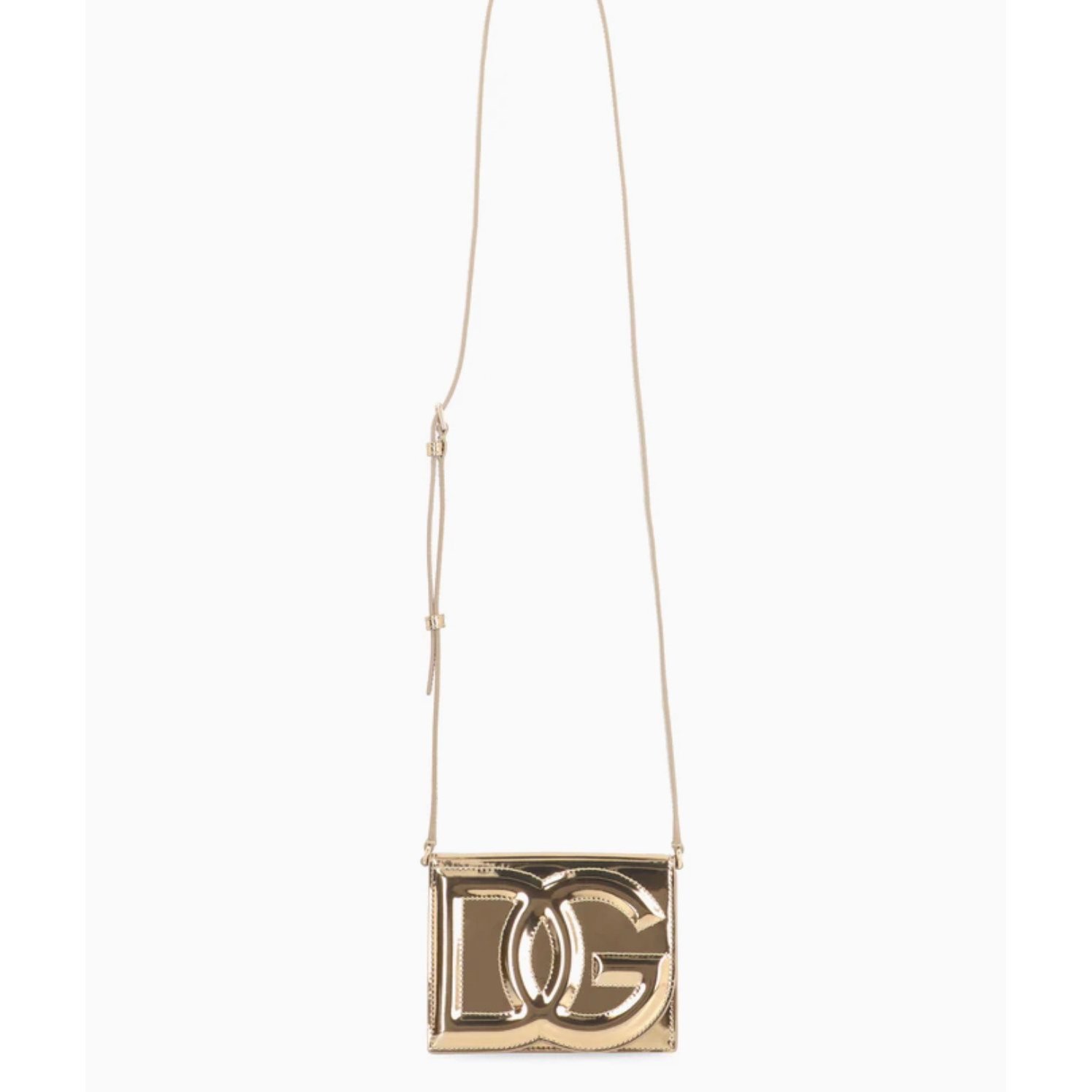 DG Girls patent leather clutch bag