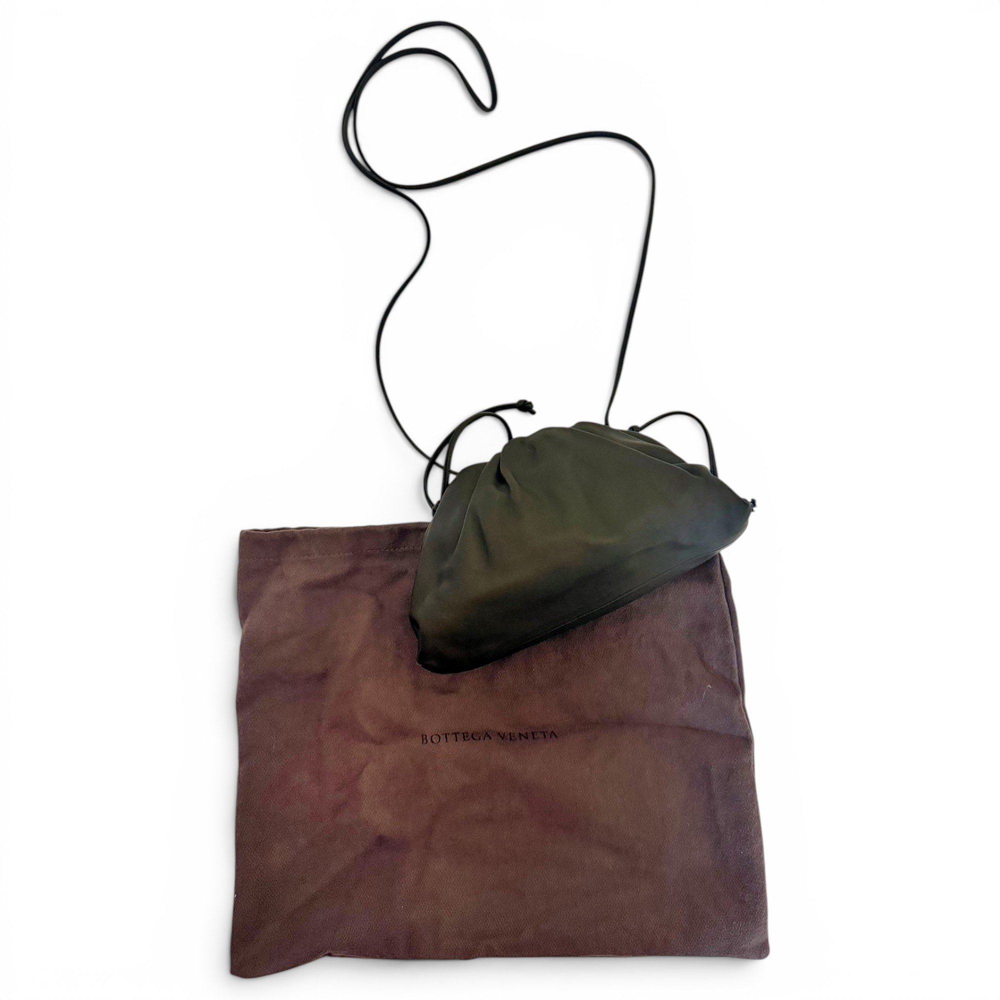 Pouch leather crossbody bag