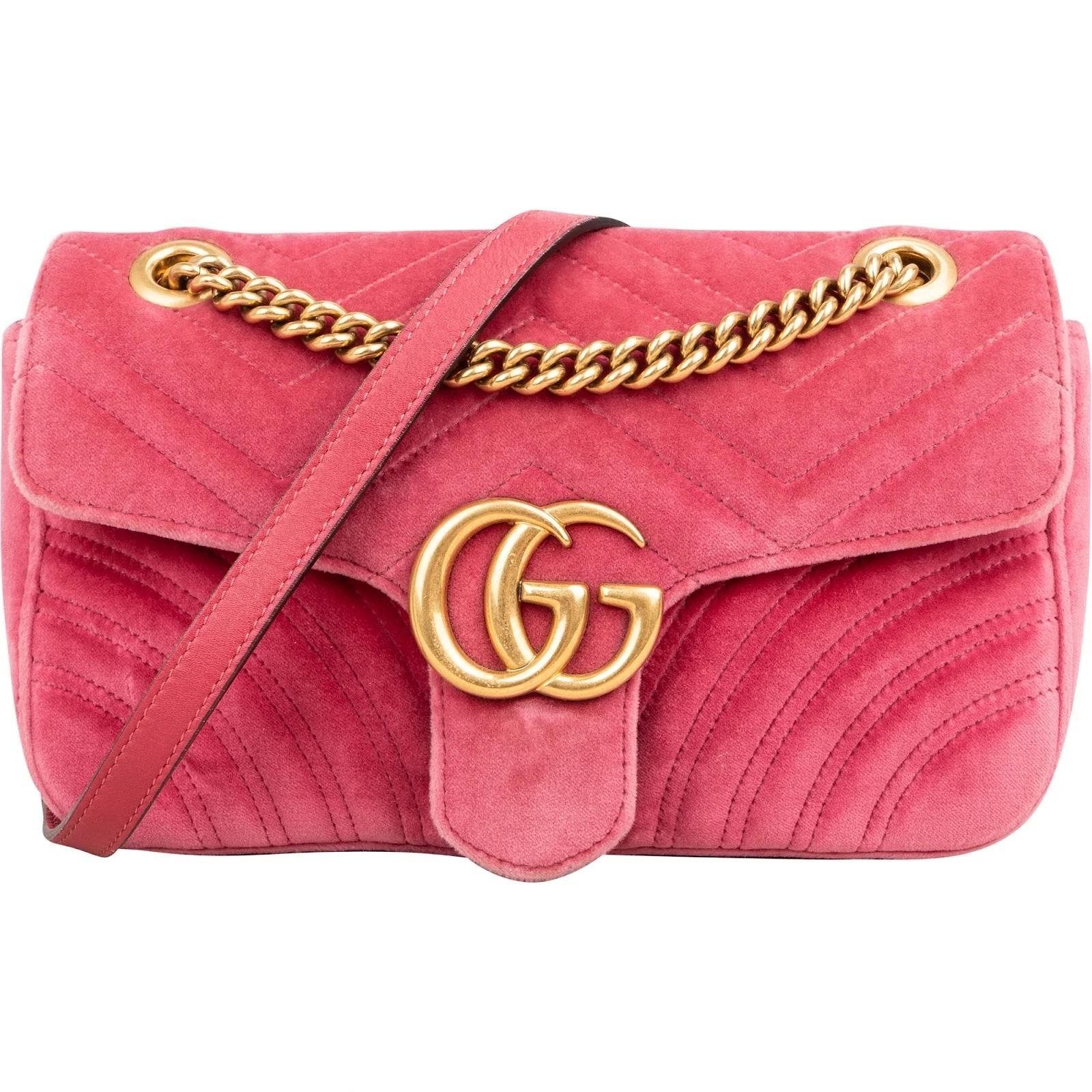 GG Marmont velvet crossbody bag
