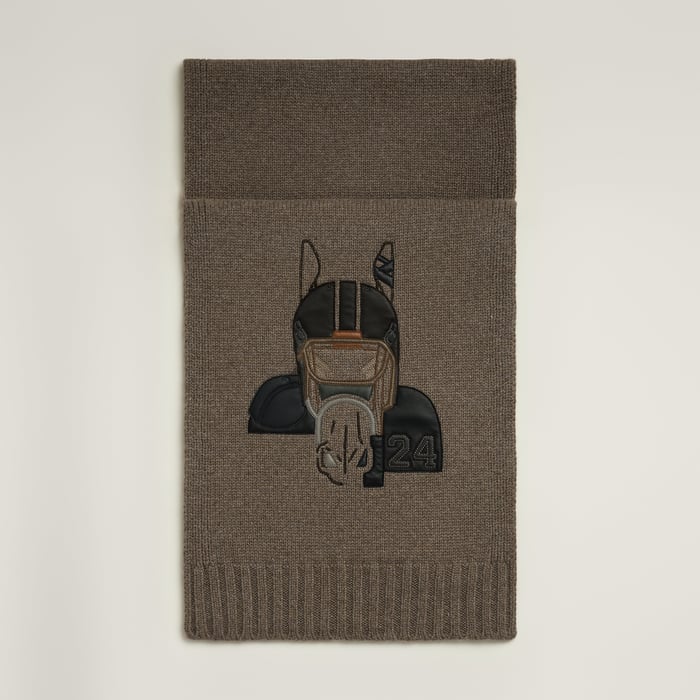 Étoupe Patch Cuir Quarterb'H Muffler