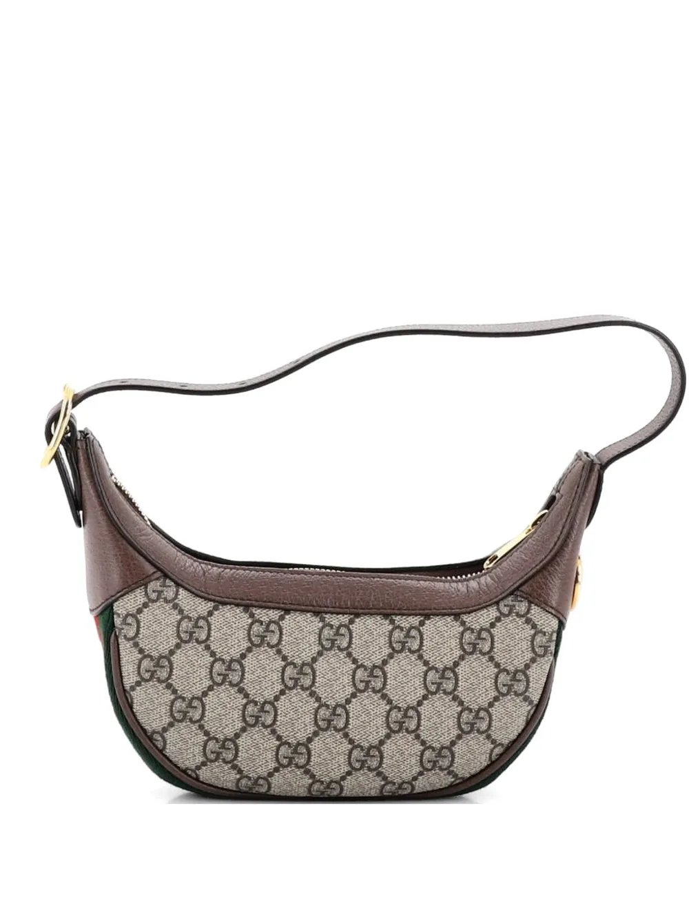 Ophidia Half Moon Bag GG Coated Canvas Mini hobo bag