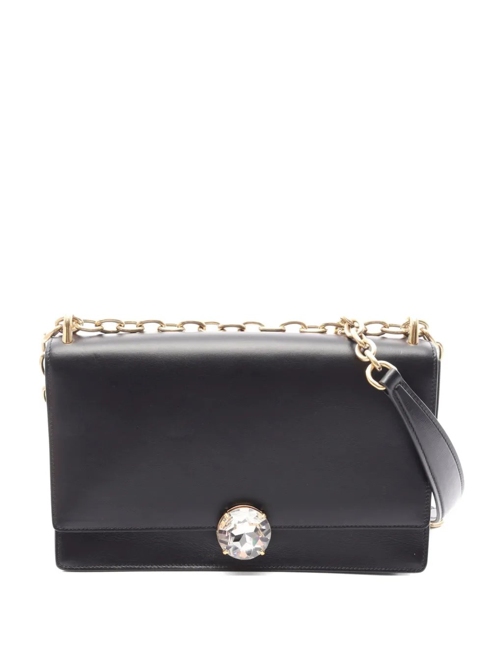 crystal-embellished chain shoulder bag