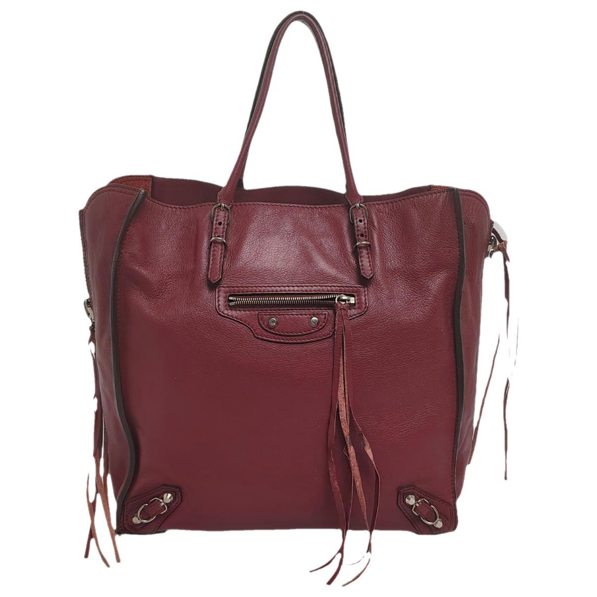 Papier leather handbag
