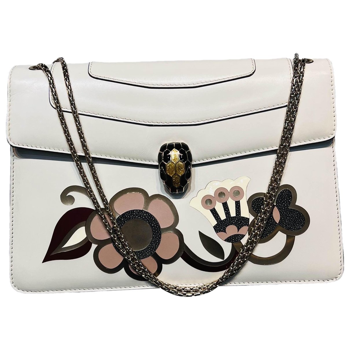 Bvlgari Serpenti leather handbag