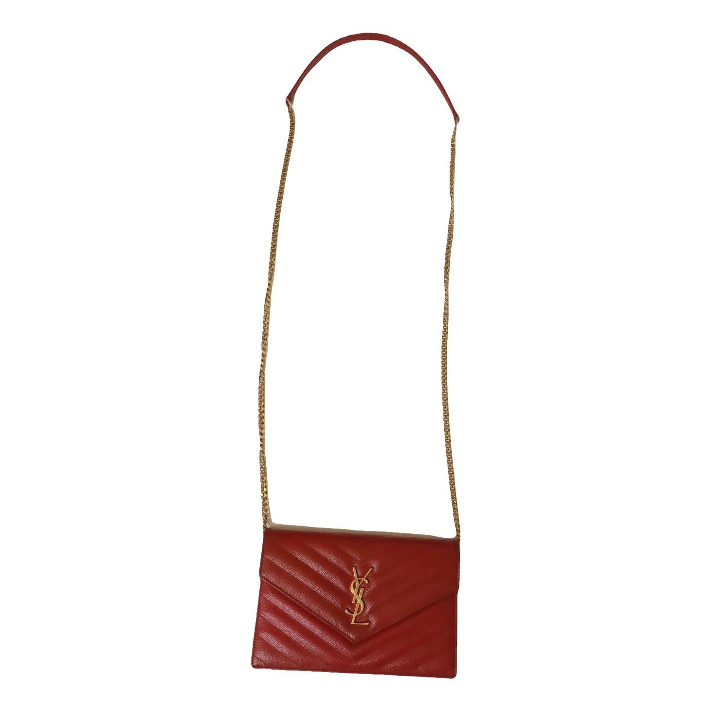 Portefeuille enveloppe leather crossbody bag